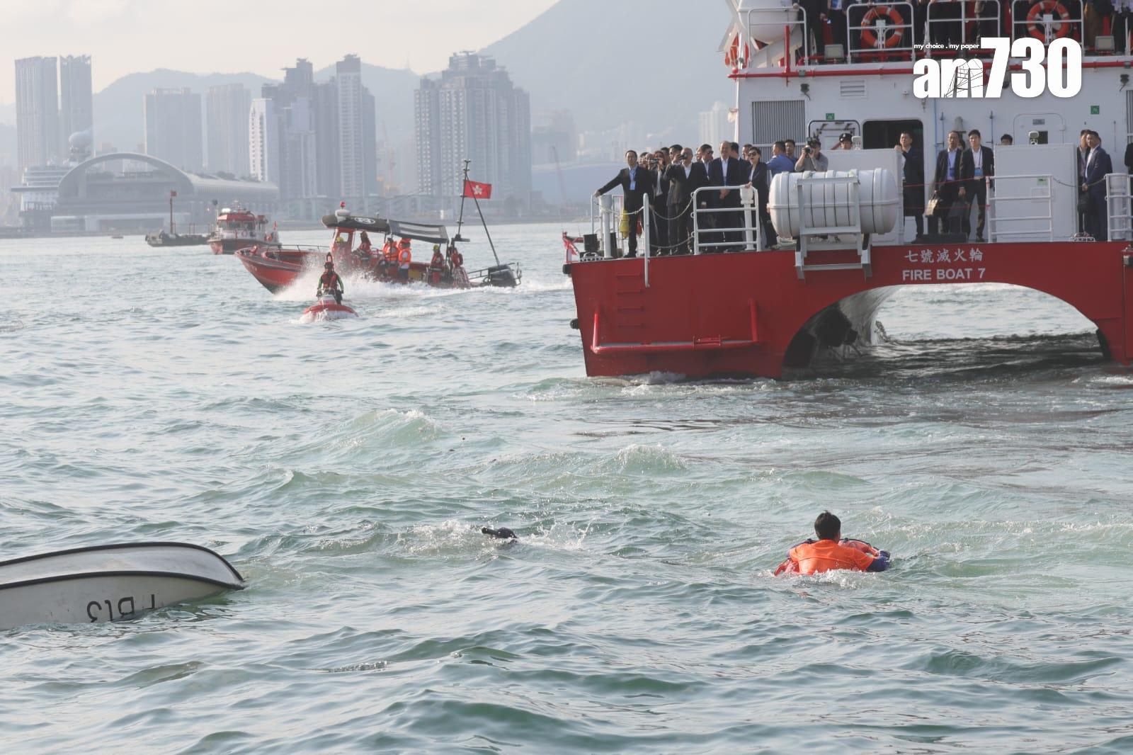 粵港澳大灣區48小時應急救援聯合演練 楊恩健︰現場工作暢順 (吳康琦攝)