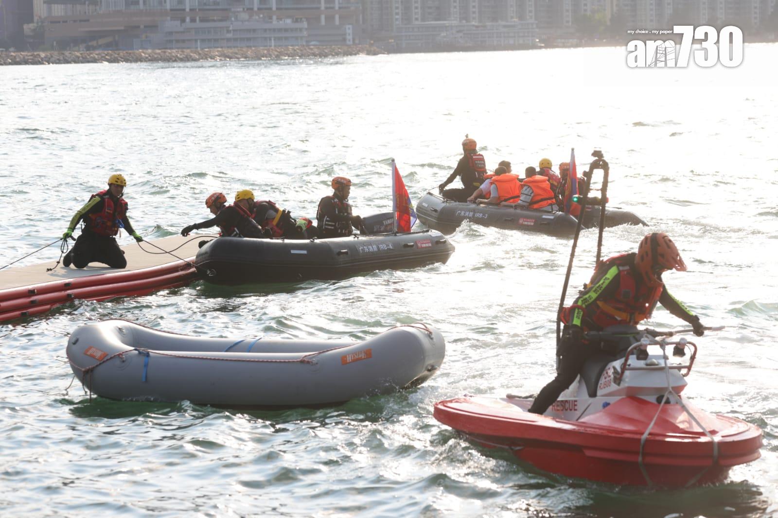 粵港澳大灣區48小時應急救援聯合演練 楊恩健︰現場工作暢順 (吳康琦攝)