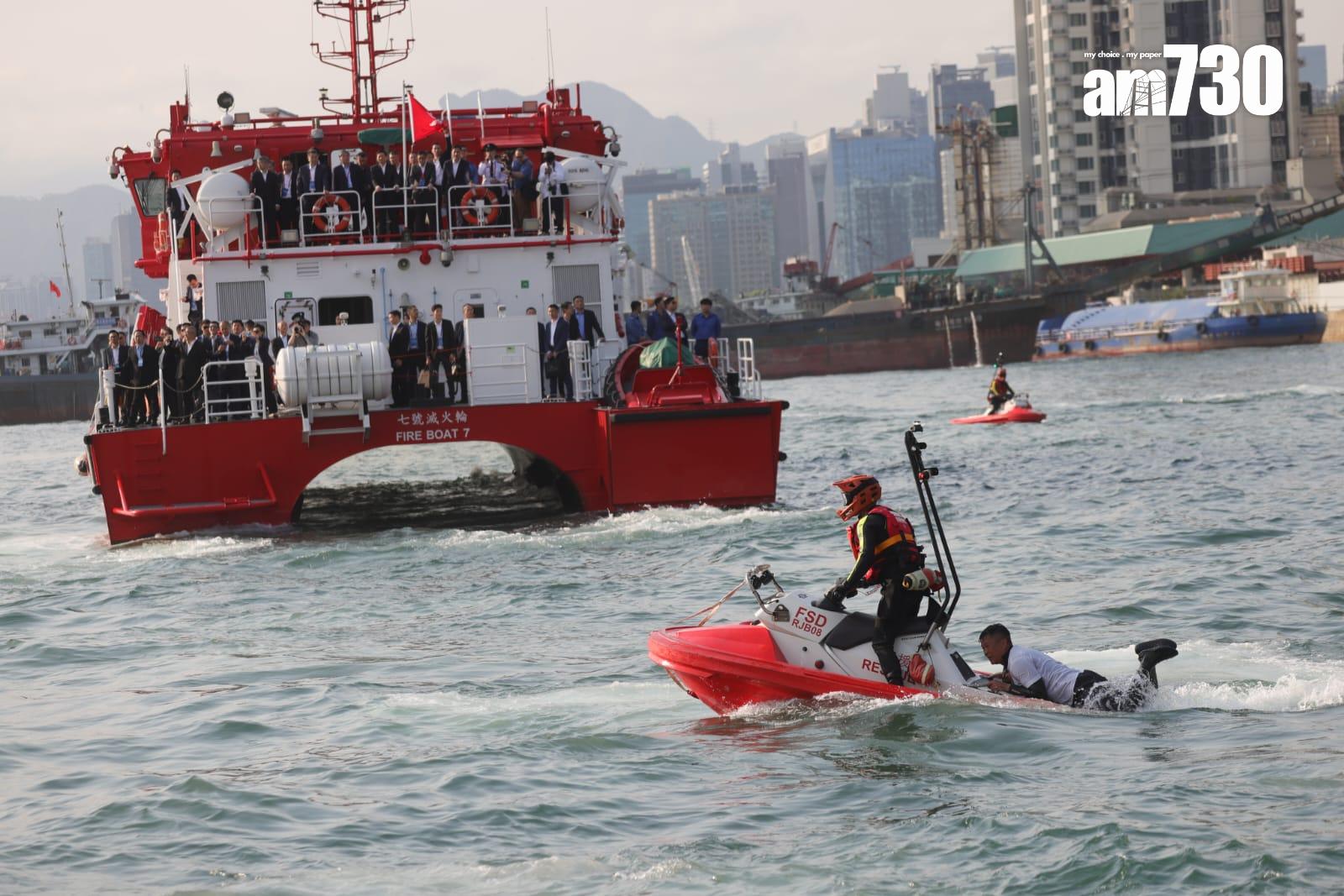 粵港澳大灣區48小時應急救援聯合演練 楊恩健︰現場工作暢順 (吳康琦攝)