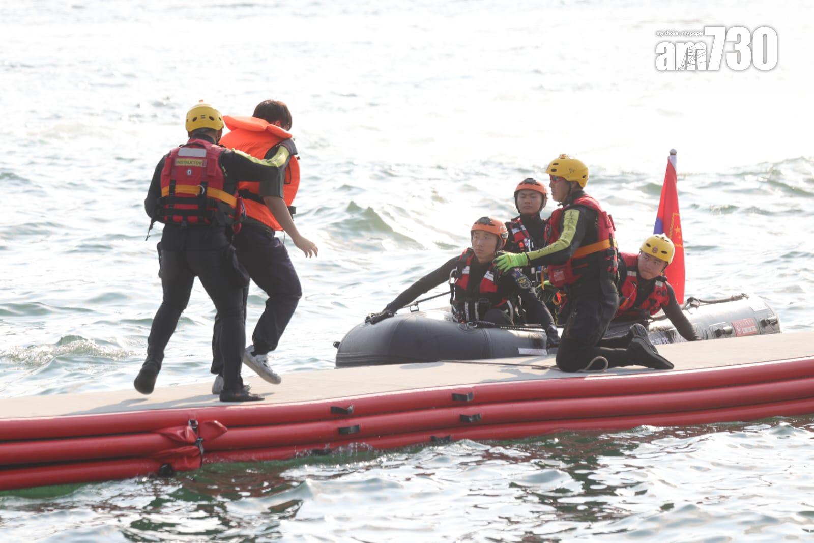 粵港澳大灣區48小時應急救援聯合演練 楊恩健︰現場工作暢順 (吳康琦攝)