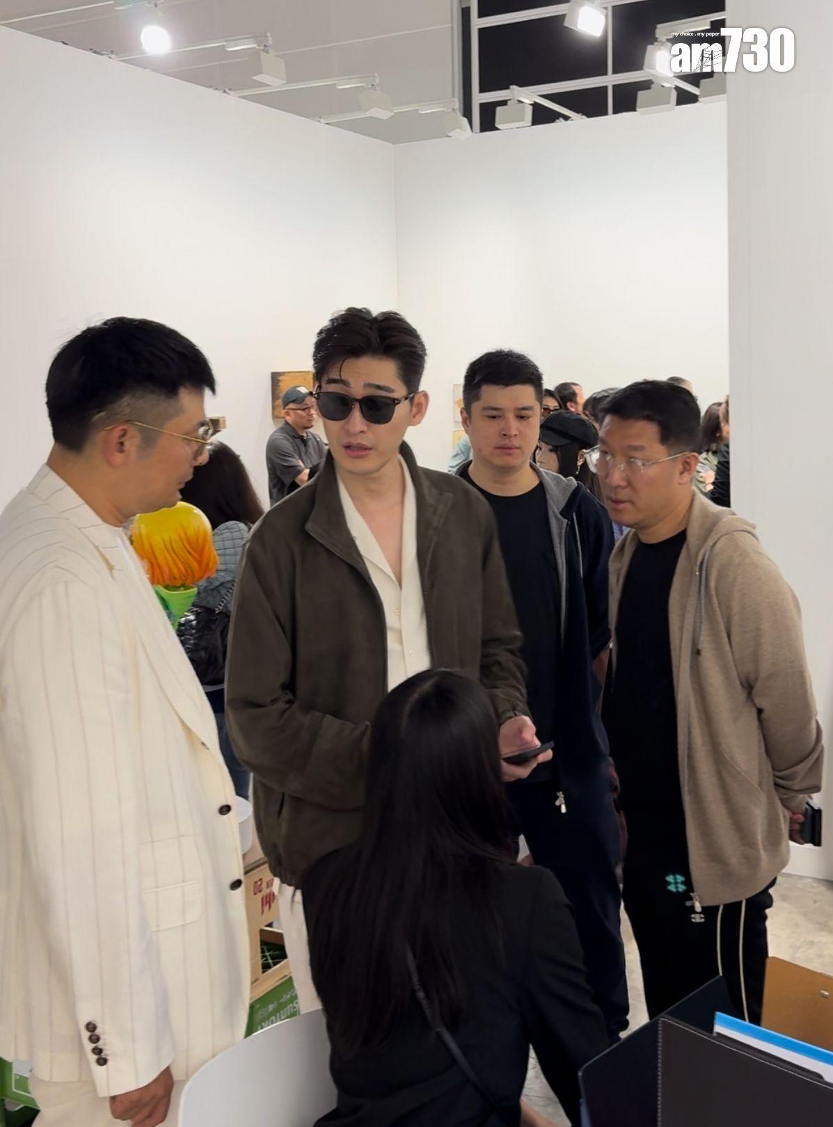 張翰早前透露自己骨折,如今現身香港。(娛樂組攝)