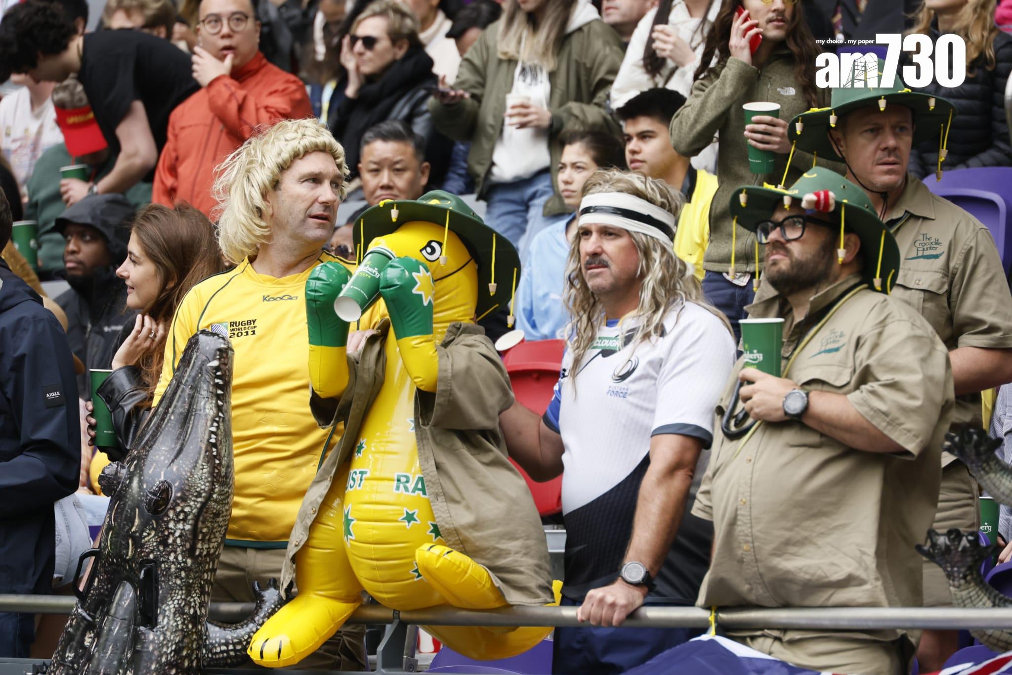 香港國際七人欖球賽|最後一日賽事 寒風無阻球迷熱情 羅淑佩:觀眾未必「熟路」去美食海灣 (林俊源攝)