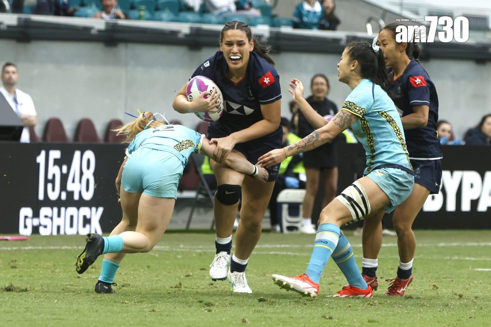 香港女子七人欖球隊在「Melrose銀劍賽」決賽中,以壓倒性優勢43:5大勝哈薩克,成功報卻上屆失冠之仇。