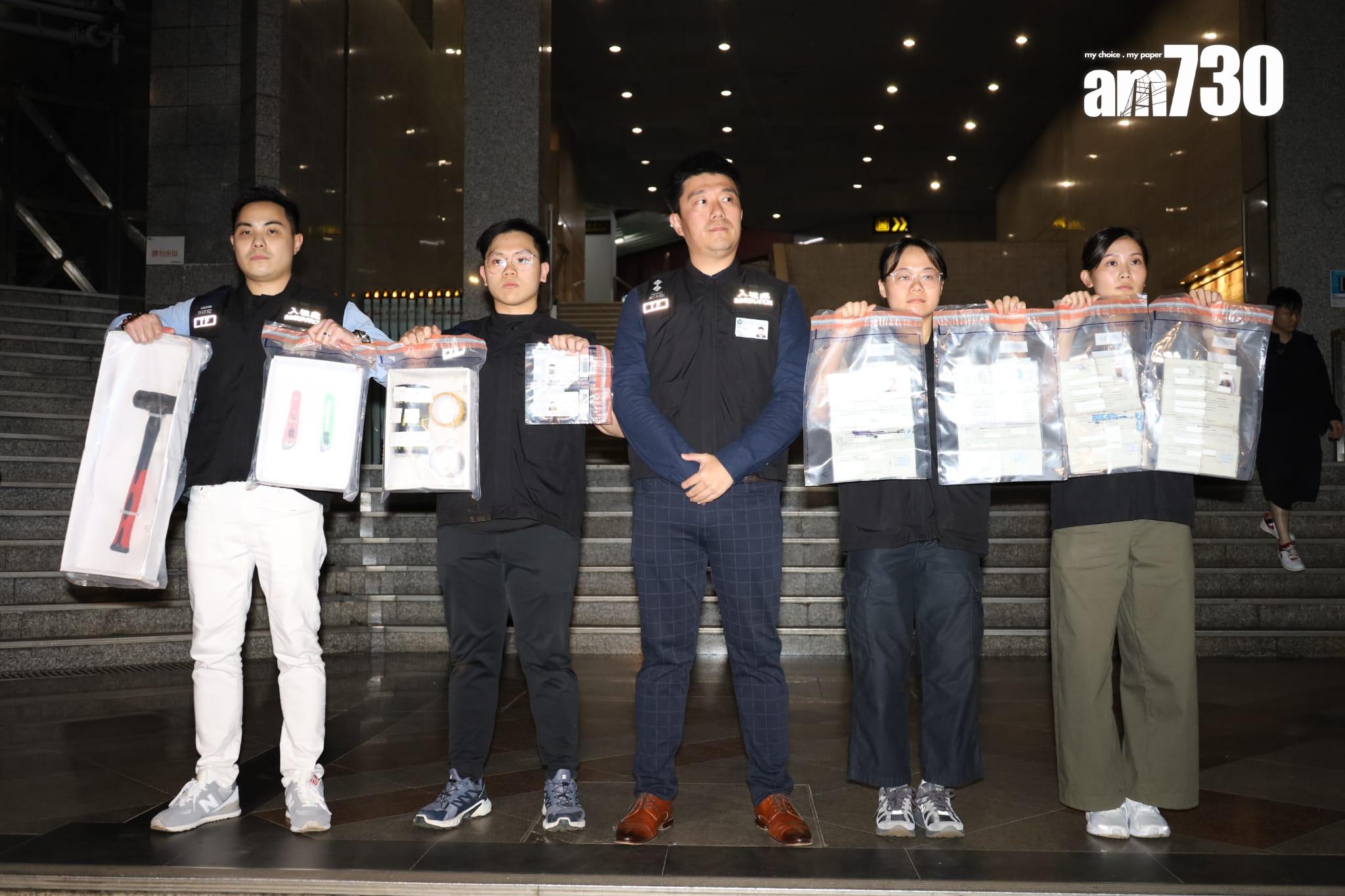 入境處拘捕8名菲律賓籍黑工。(鍾式明攝)