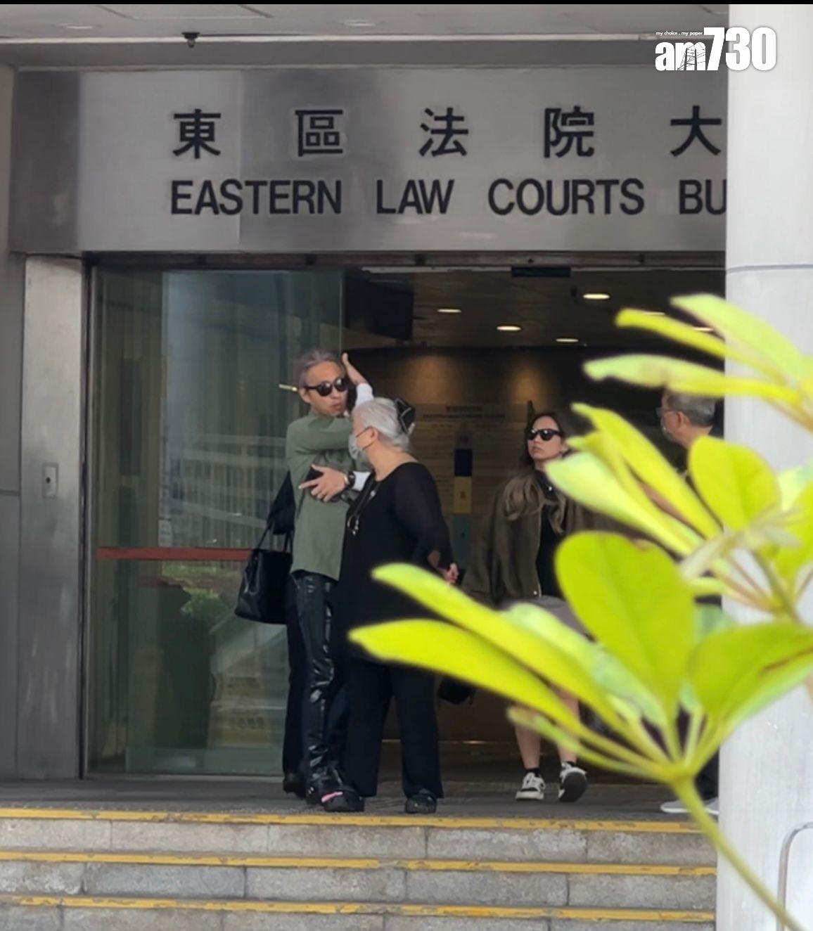 官恩娜外婆爭産案件今日於東區法院提堂。(娛樂組攝)