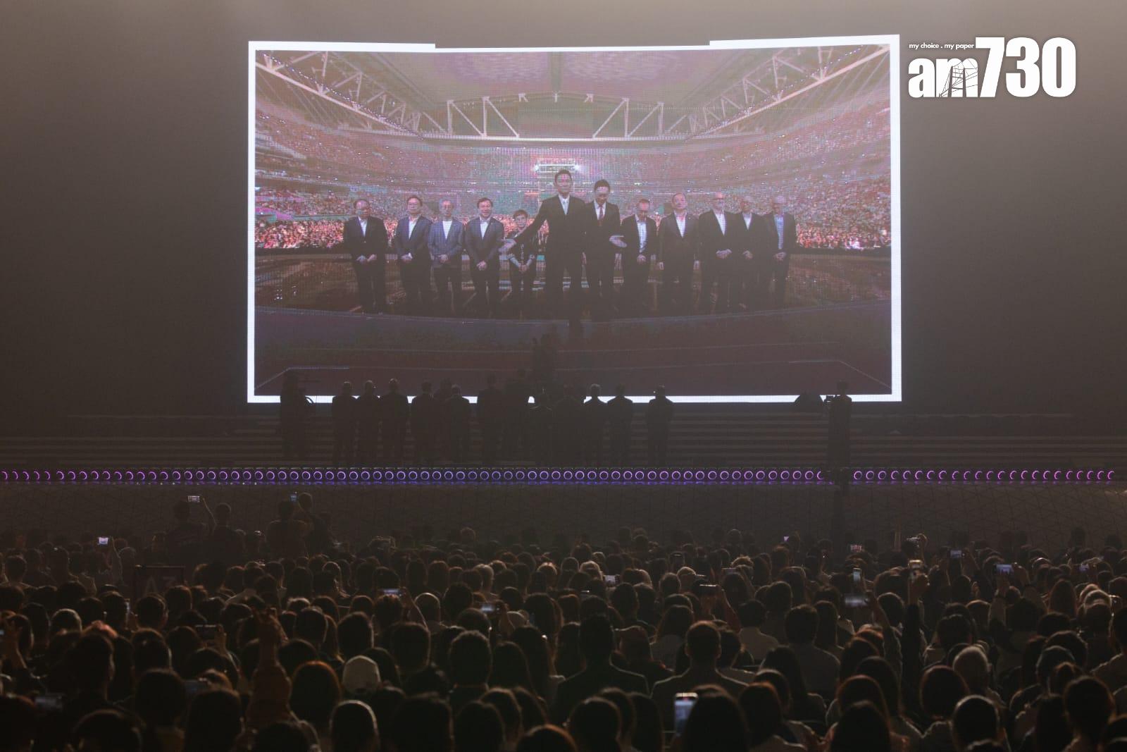 華仔出場時,全場尖叫。 (蘇文傑攝)