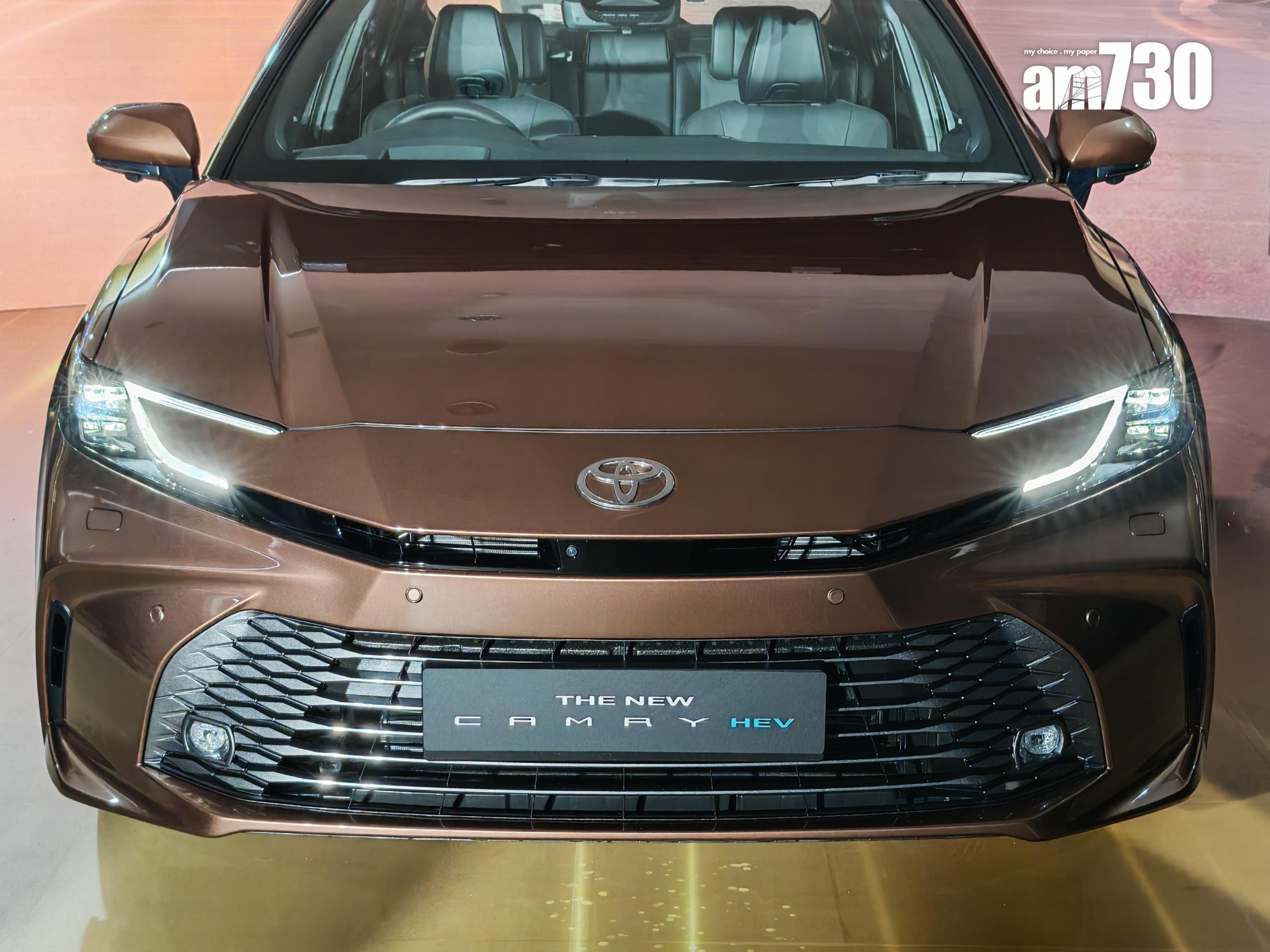 Toyota Camry HEV新色瑰麗銅優雅貴氣,配上新車頭設計夠搶眼。