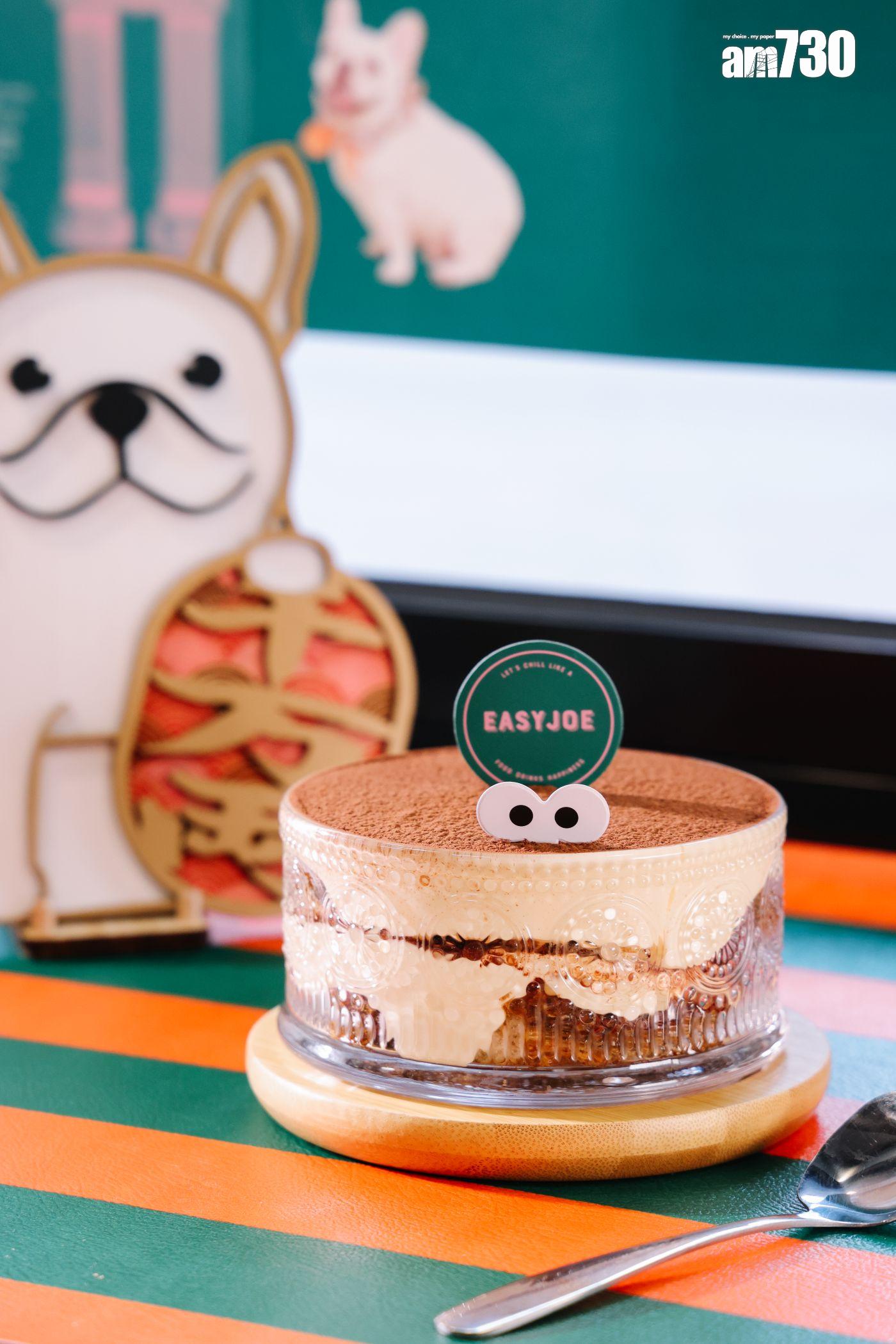 提拉米祖$128(約4.5吋,晚市供應) 軟芝士綿滑,咖啡與可可味均等。