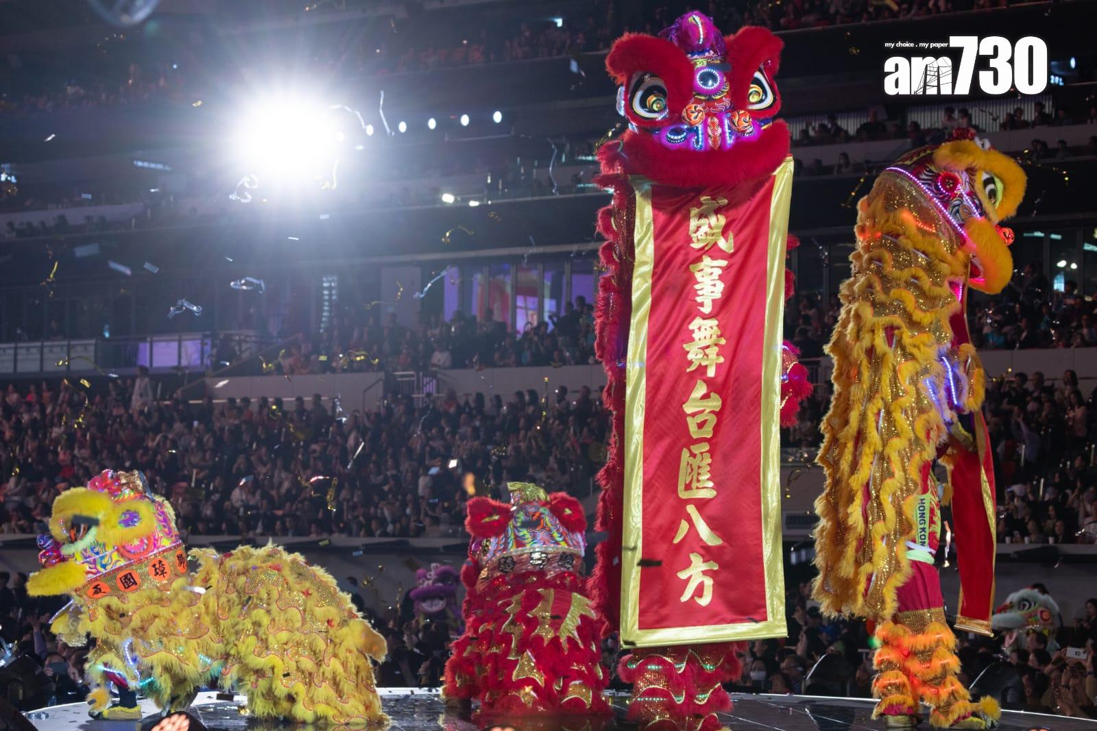 啟德體育園在主場館舉行開幕禮,現場基本上坐滿3萬多名觀眾,氣氛熱鬧(蘇文傑攝)