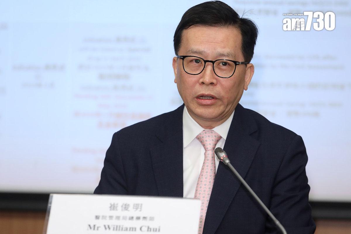 崔俊明表示,醫管局引入一款新藥後,觸發到藥廠自行就另一藥物降價37%。(董立華攝)