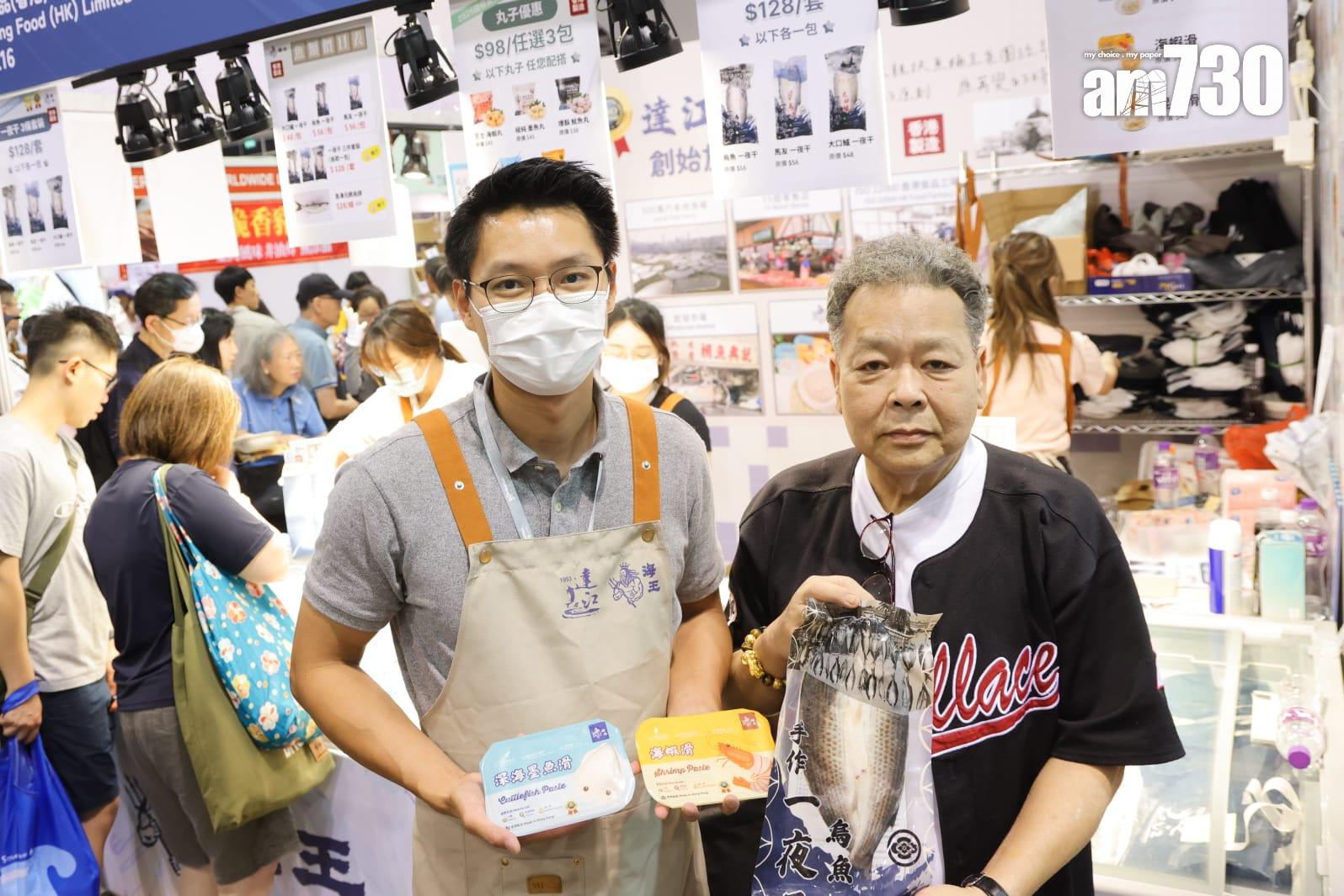 參展商海王食品。(吳康琦攝)