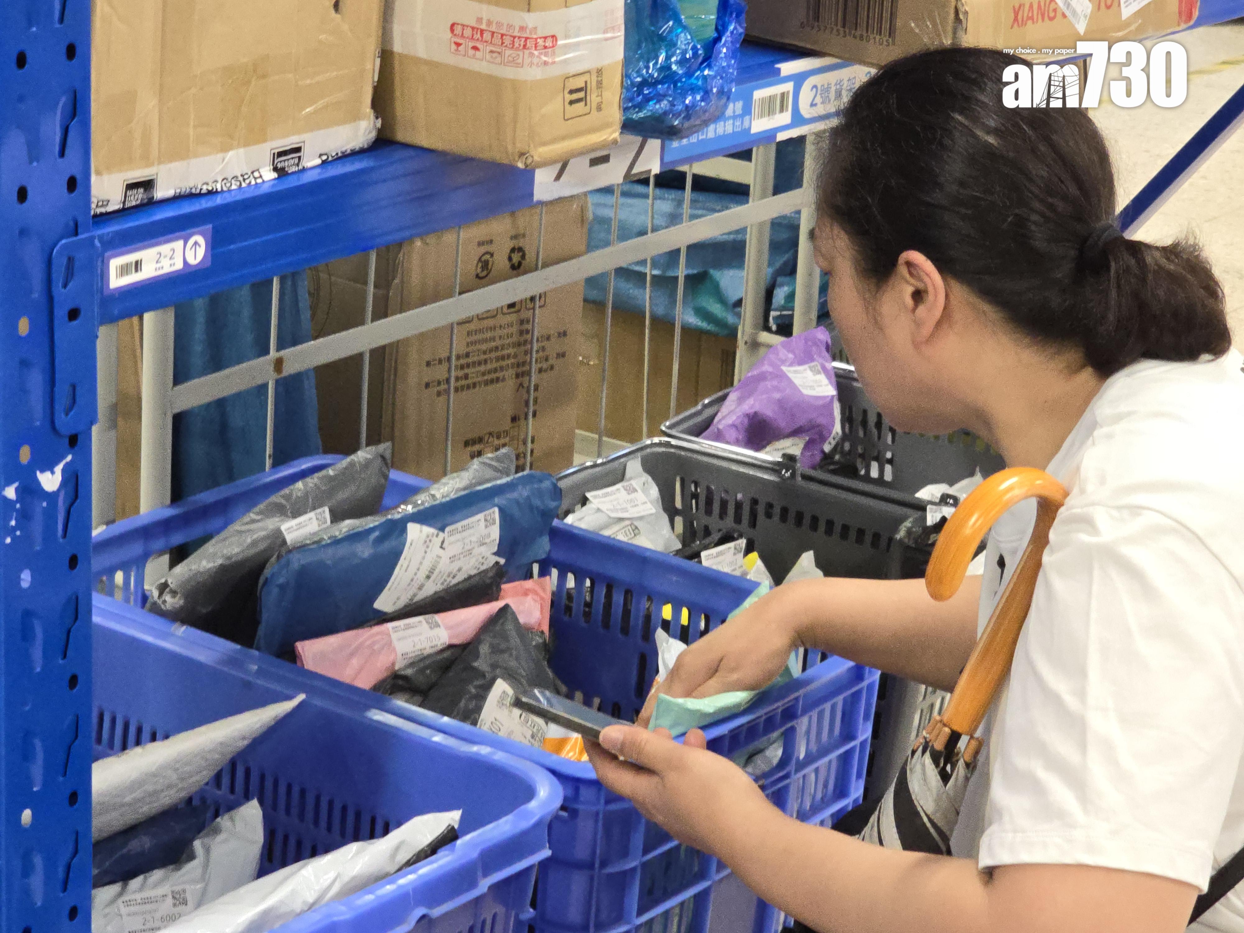 菜鳥在港推開放式驛站。(李朗僑攝)