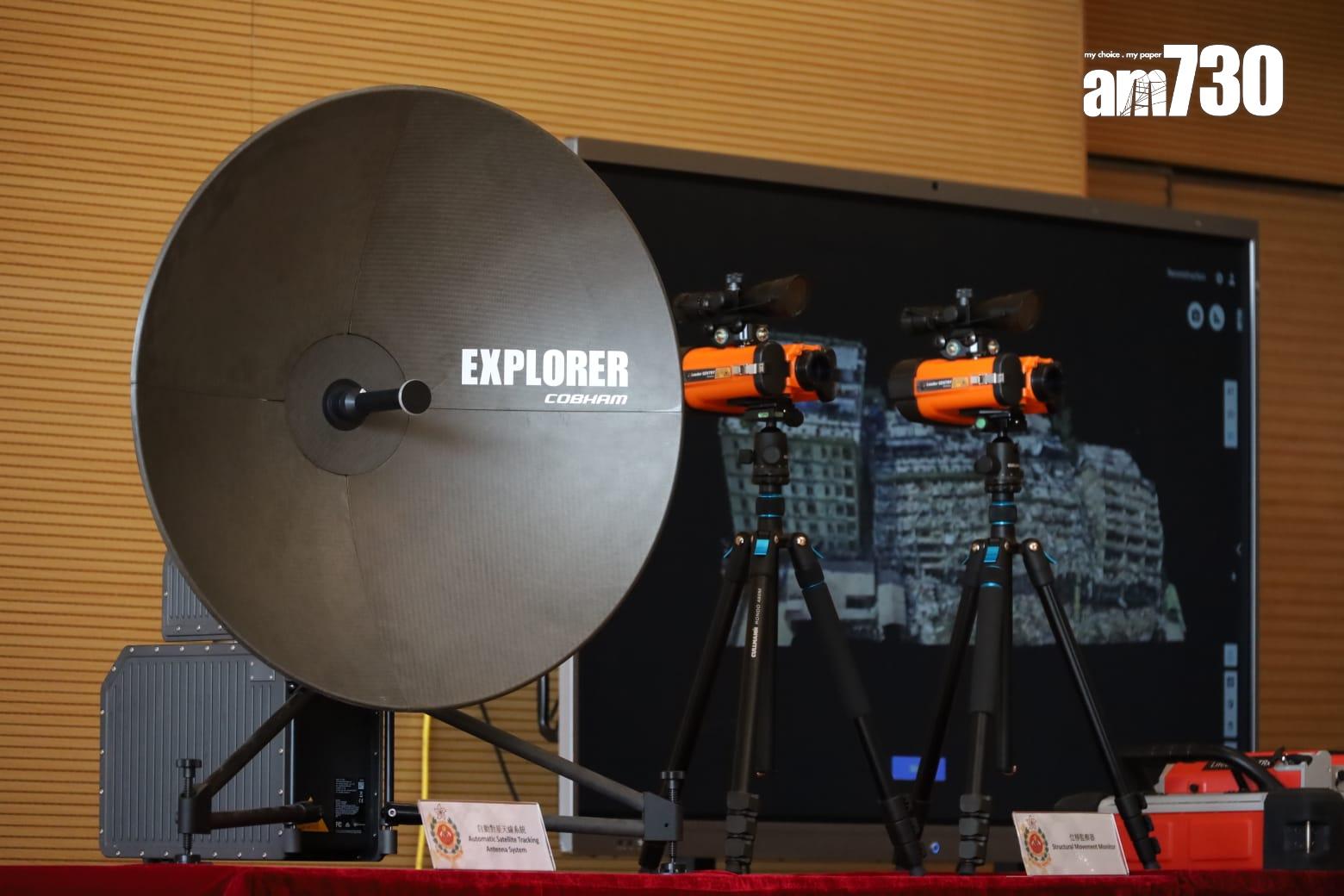 救援隊所用到的設備。(鍾式明攝)