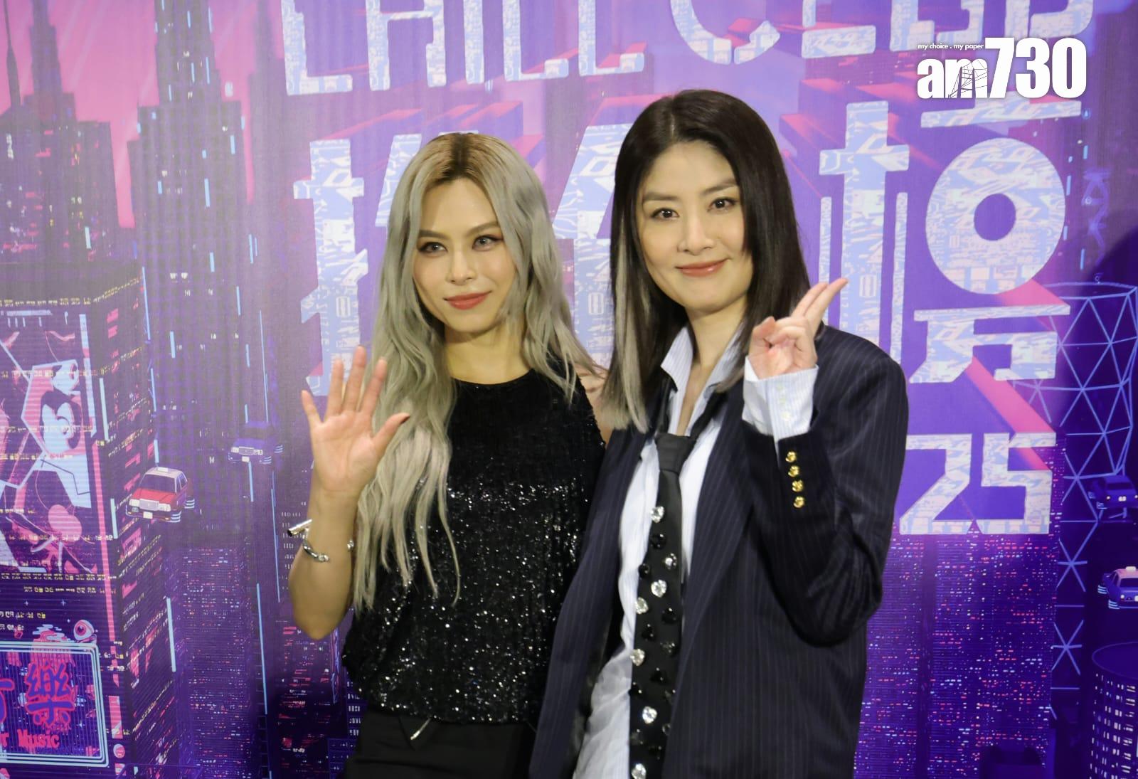 Kelly與女金歌手Gin Lee合照。