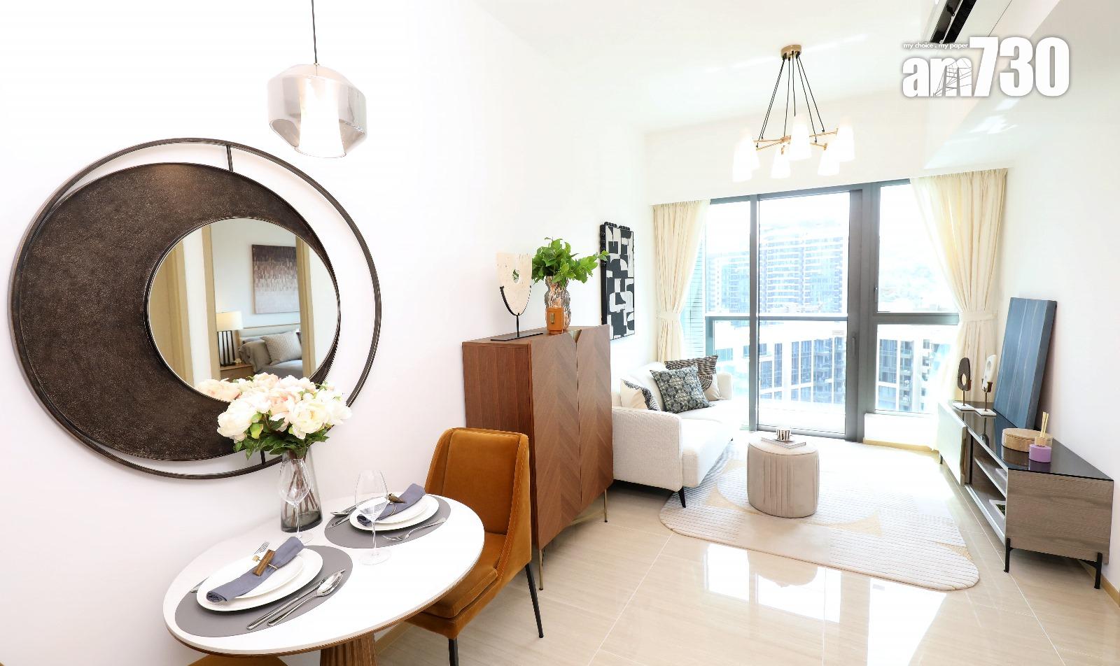 凱和山示範單位|385呎現樓連家具一房 樓高3.15米具空間感(多圖)|屯門新盤