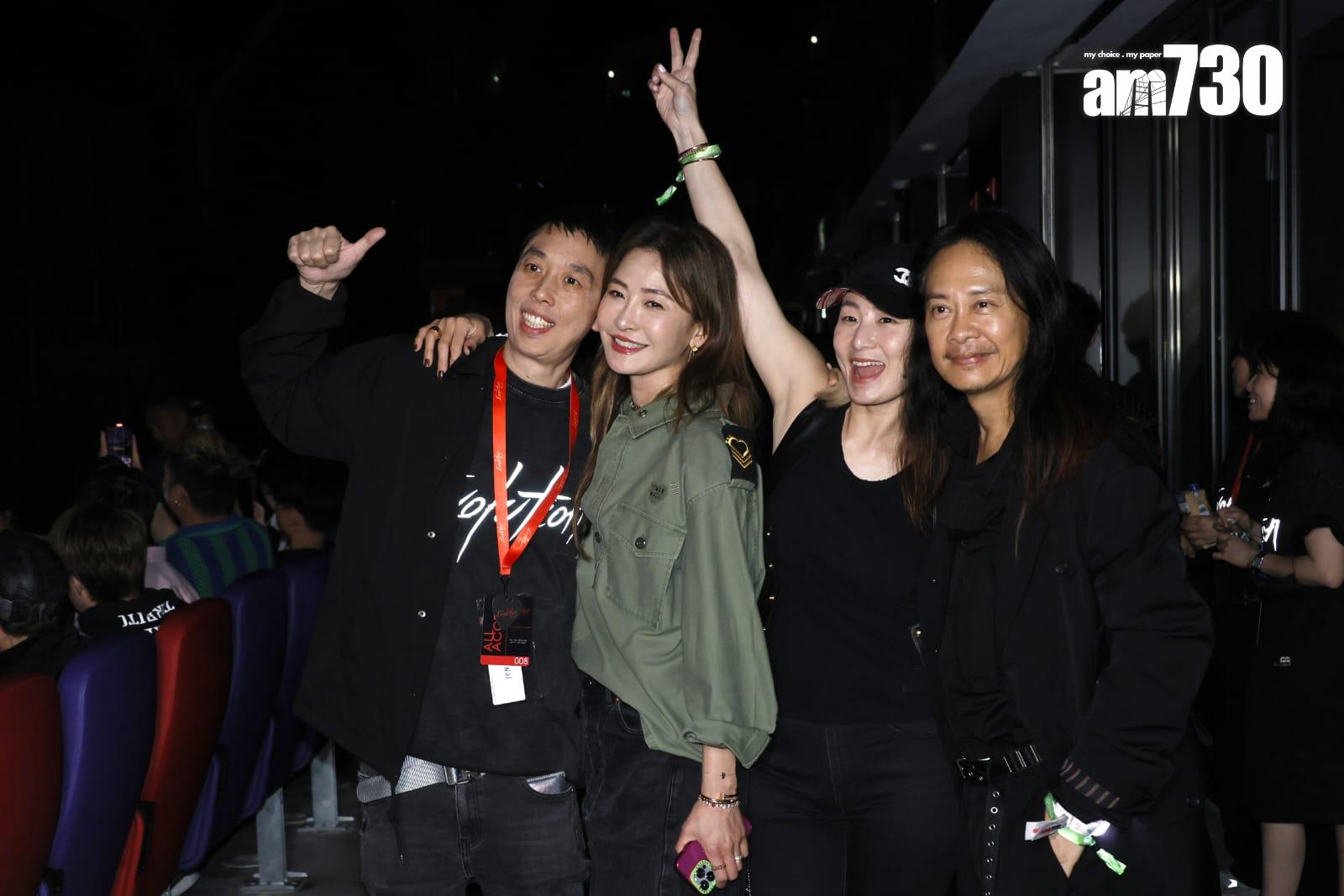 周汶錡今晚現身啟德開心睇騷。 (娛樂組攝)