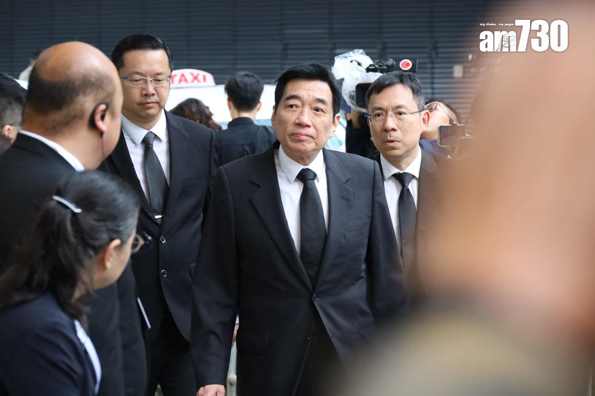 范鴻齡到場悼念李兆基。(鍾式明攝)