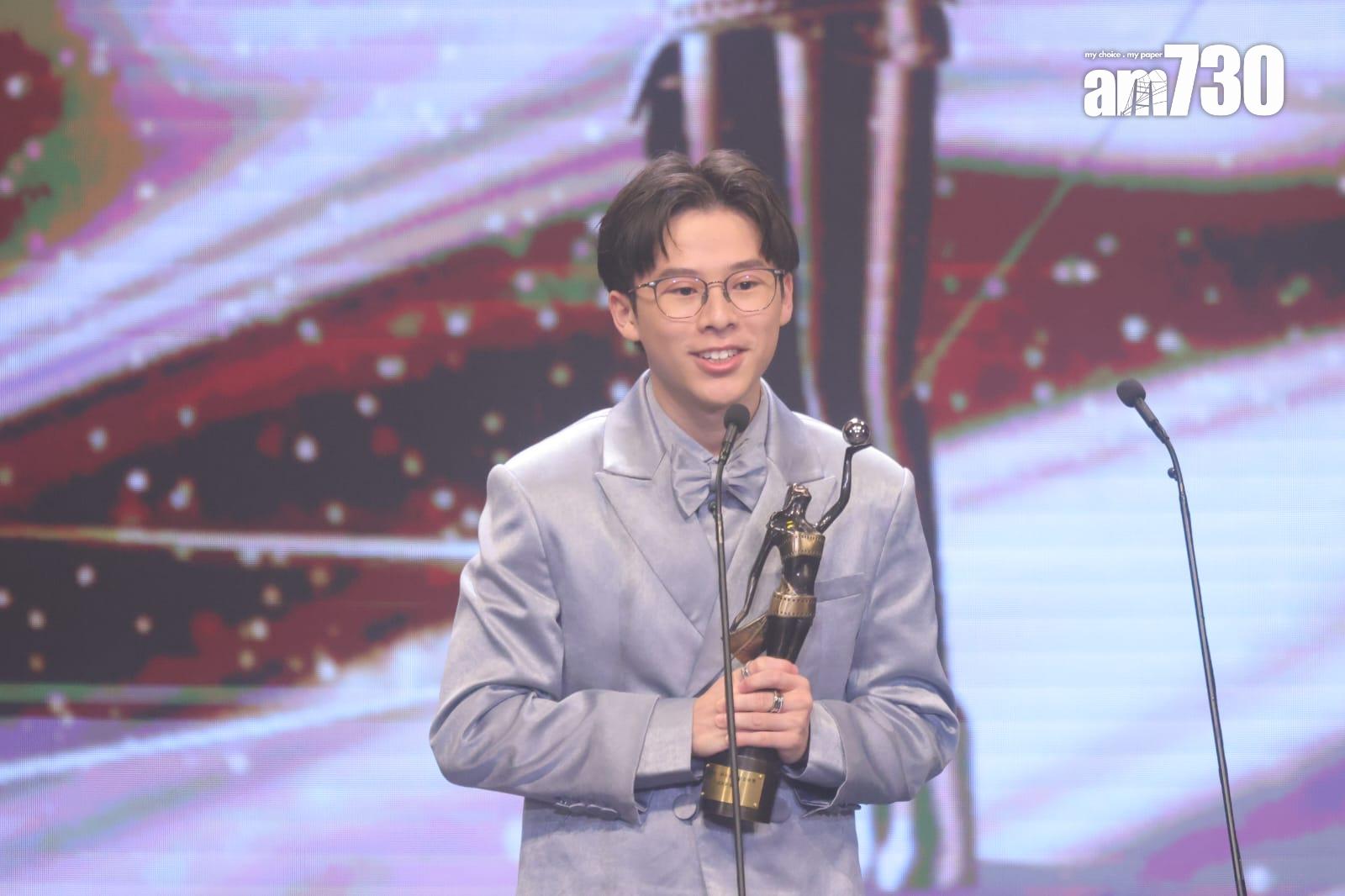 「最佳新演員」由《爸爸》的蘇文濤奪得。(吳康琦攝)