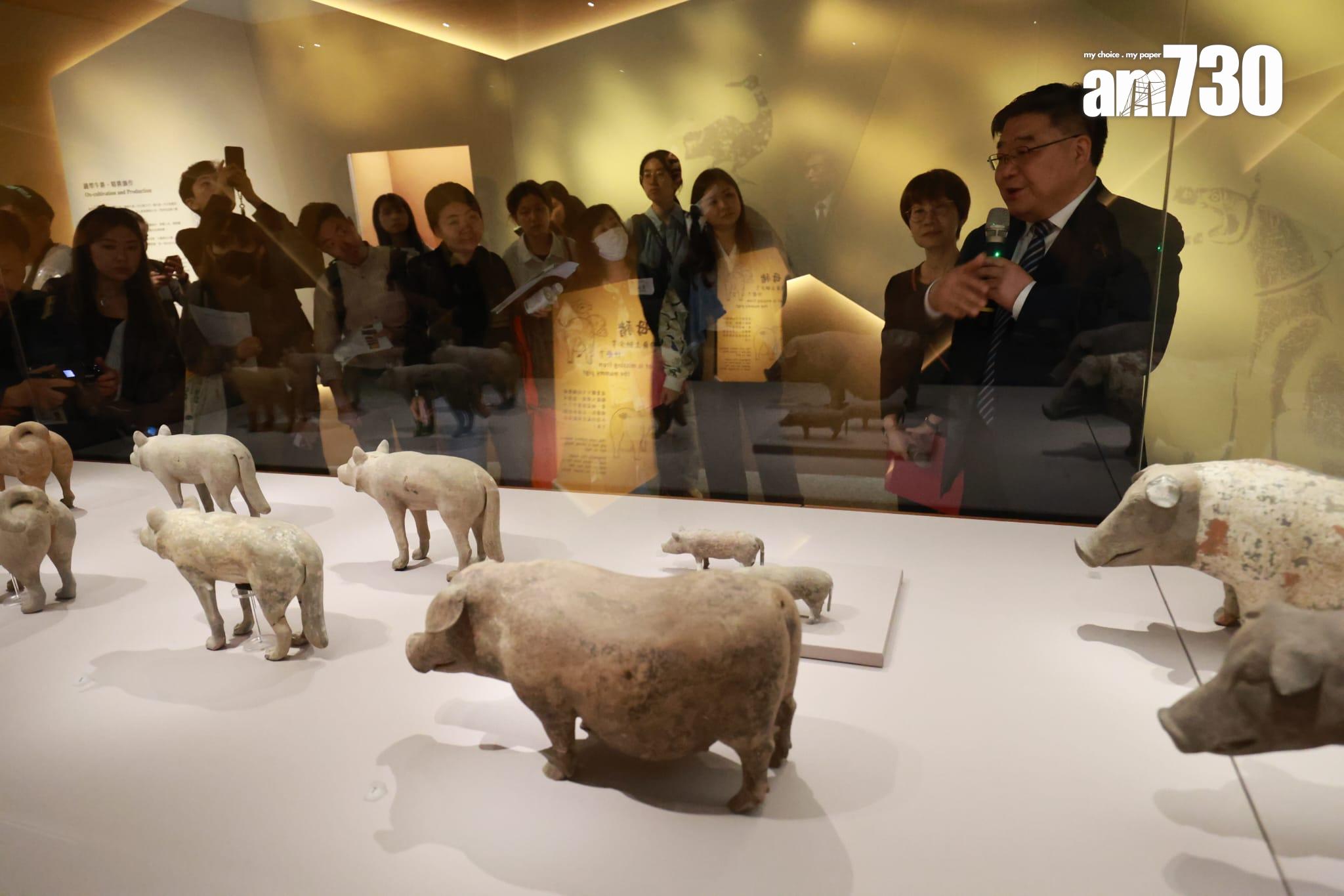 「香港賽馬會呈獻系列:天下一統—陝西秦漢文明展」。(羅錦鴻攝)