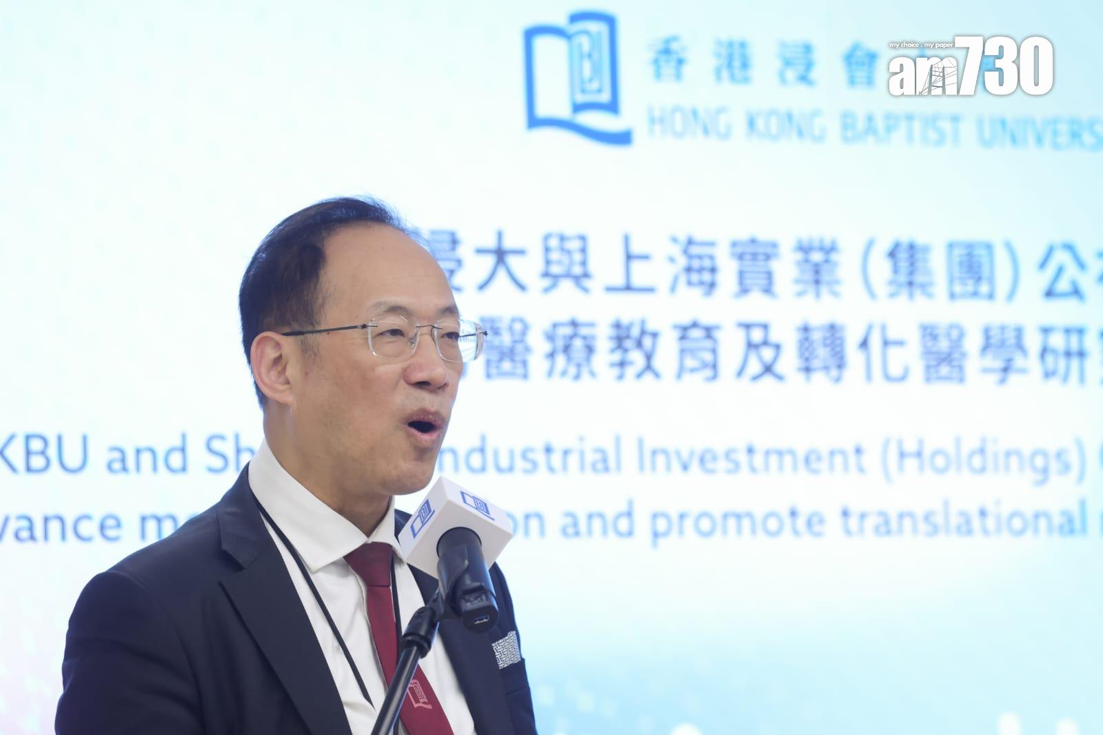 浸大校長衛炳江教授。(吳康琦攝)