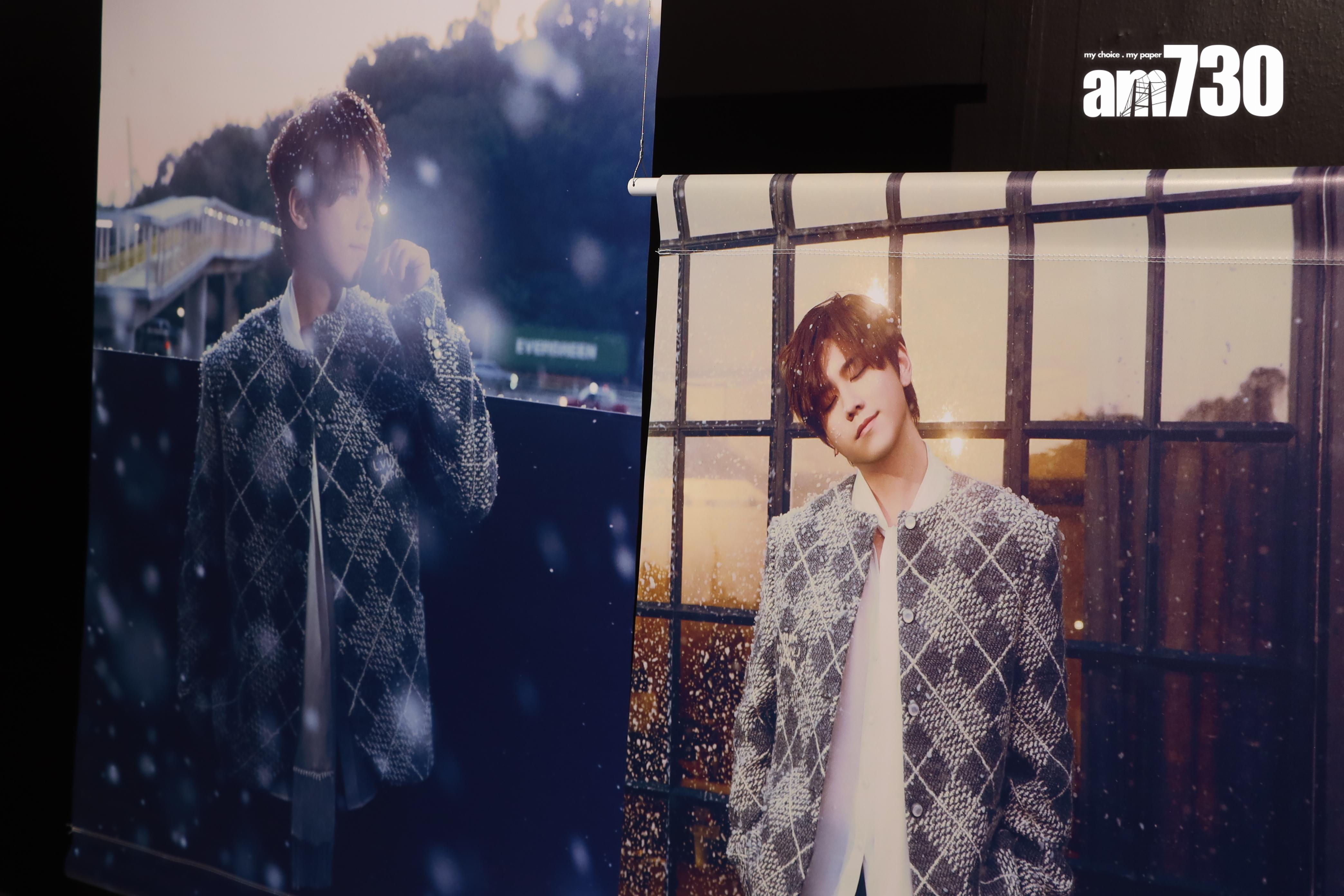 姜濤服飾及相片展覽「The Keung’s Galleria」,配合浪漫飄雪主題,現場設飄雪效果。(娛樂組攝)