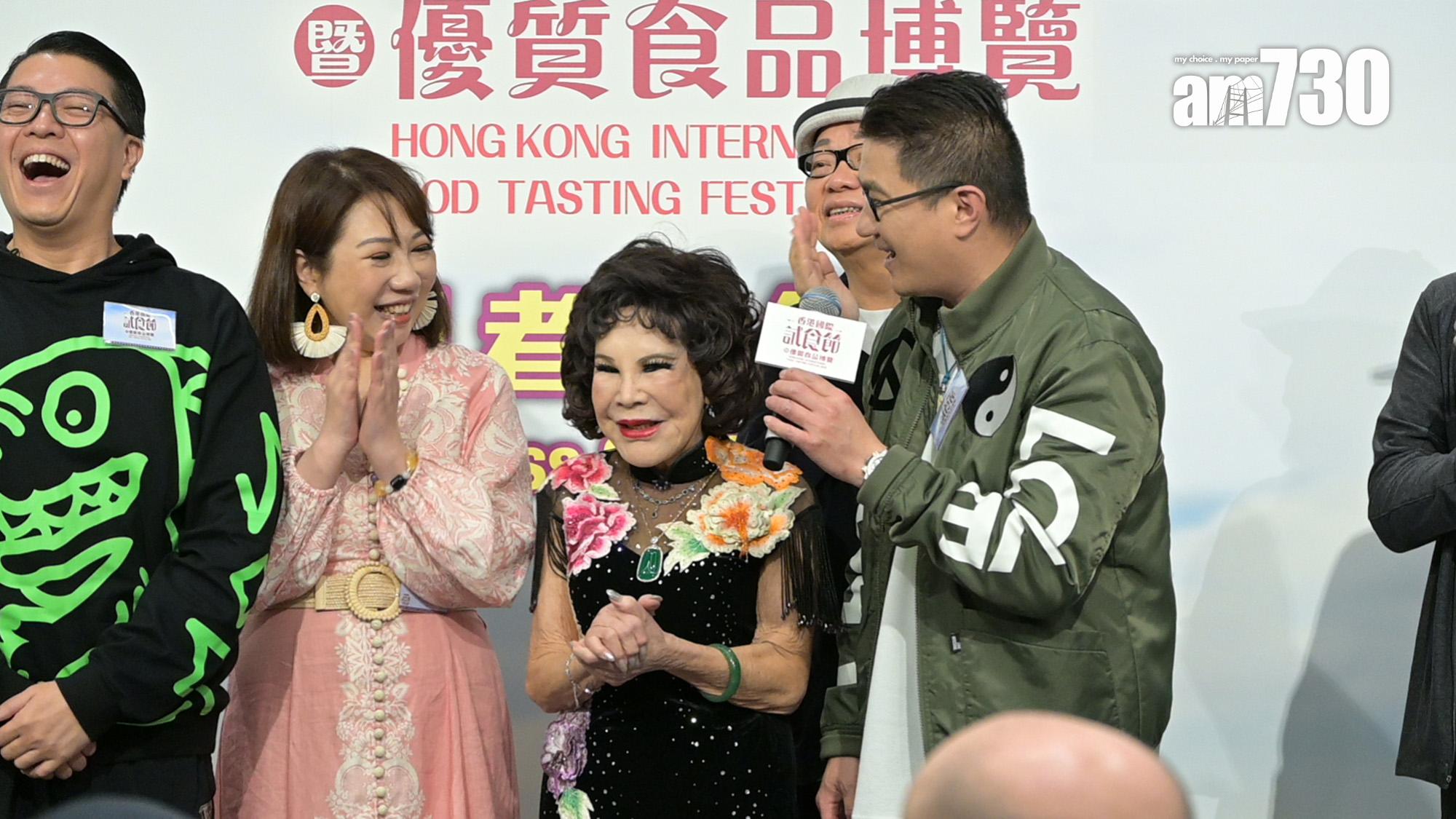 黃夏蕙原來第一次到會展唱歌。(娛樂組攝)