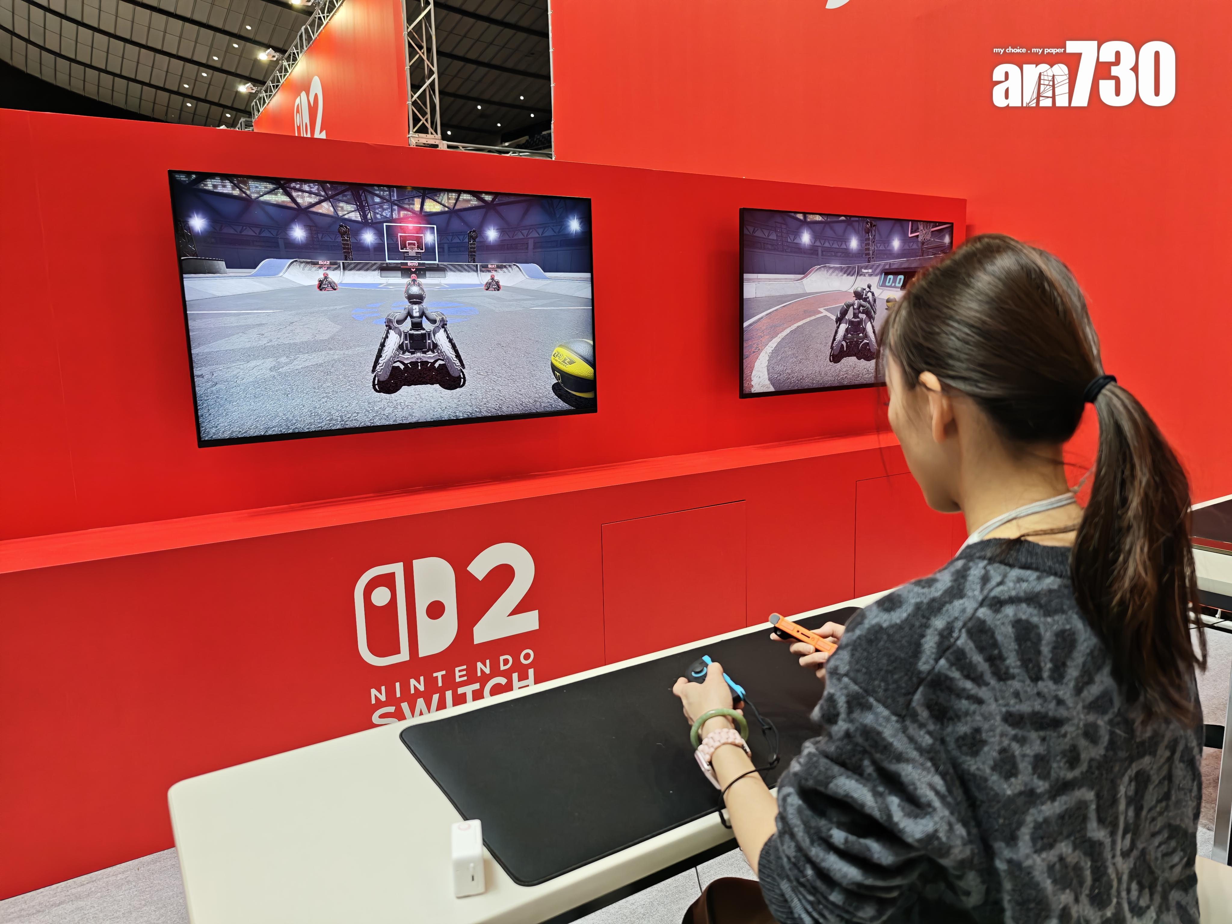 Switch 2《拖曳&突破》為3對3籃球比賽,要控制輪椅及射球,甚有挑戰性。