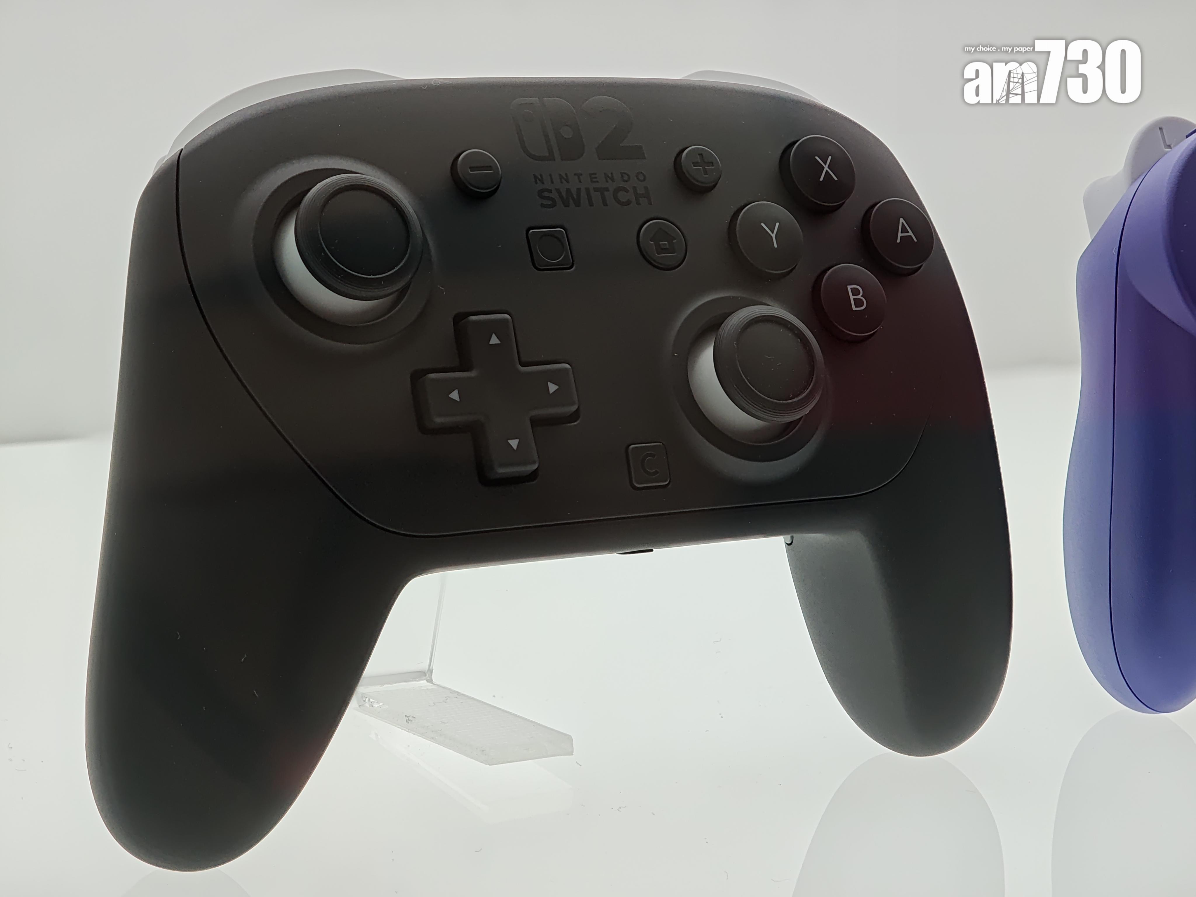 Nintendo Switch 2 Pro 控制器後方設有設定成任意按鍵的「GL/GR鍵」。