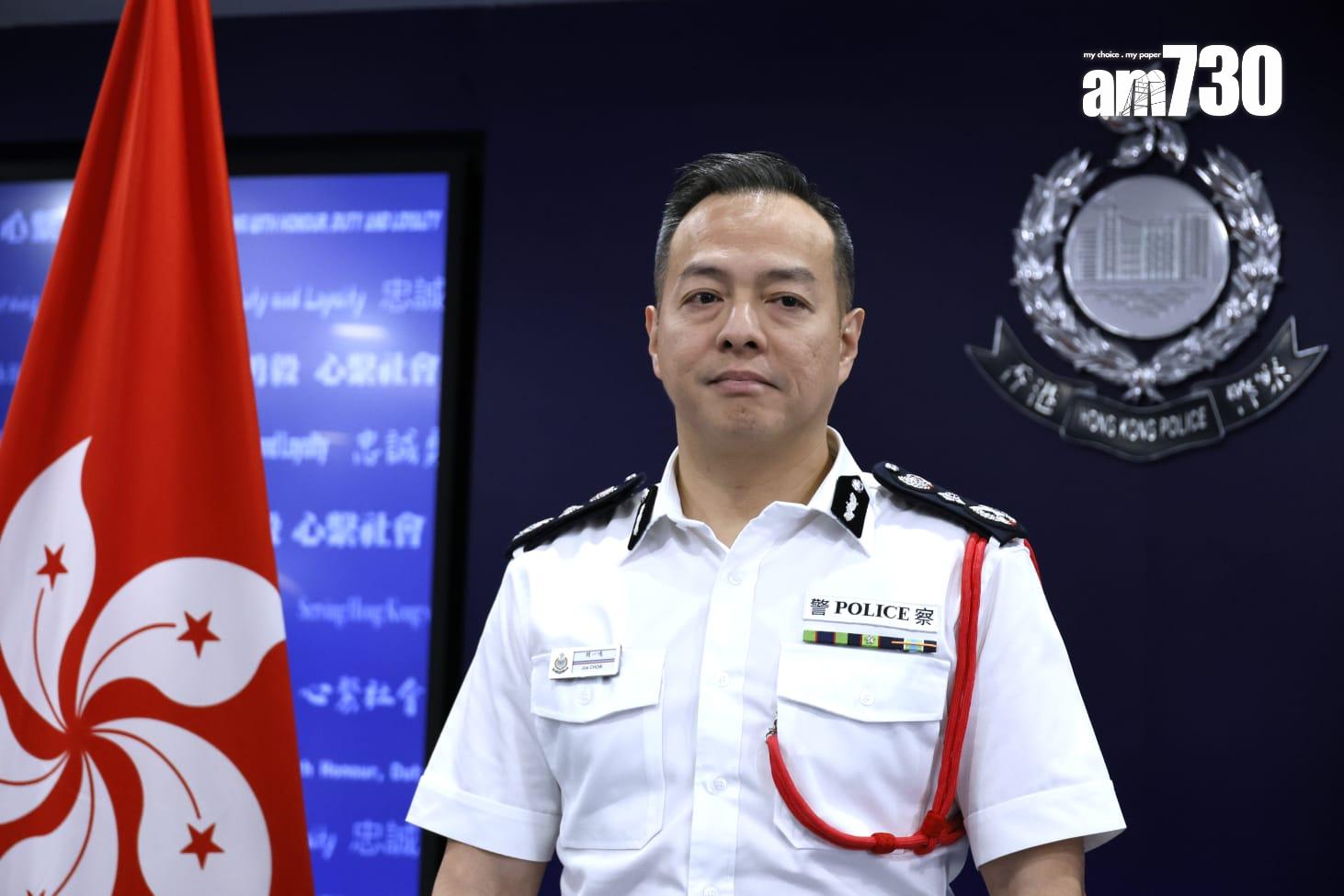 警務處處長周一鳴中午會見傳媒。(林俊源攝)