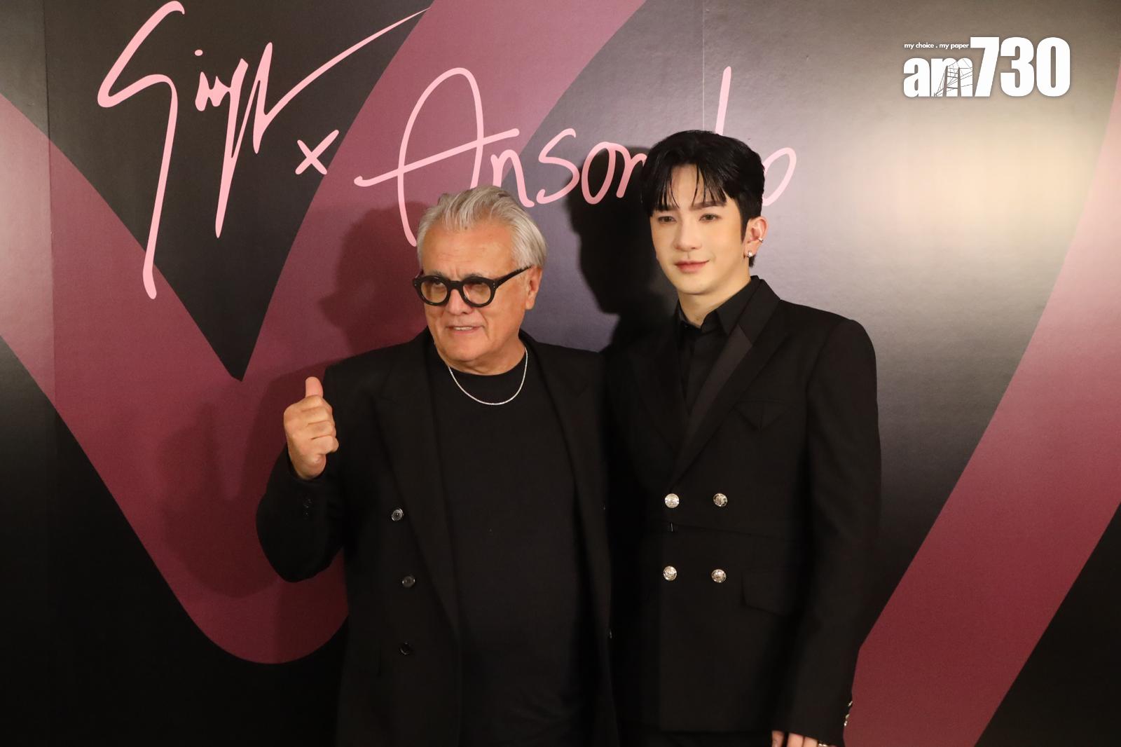 盧瀚霆聯同意大利奢華品牌創辦人 Giuseppe Zanotti出席全新系列產品發布活動。(娛樂組攝)