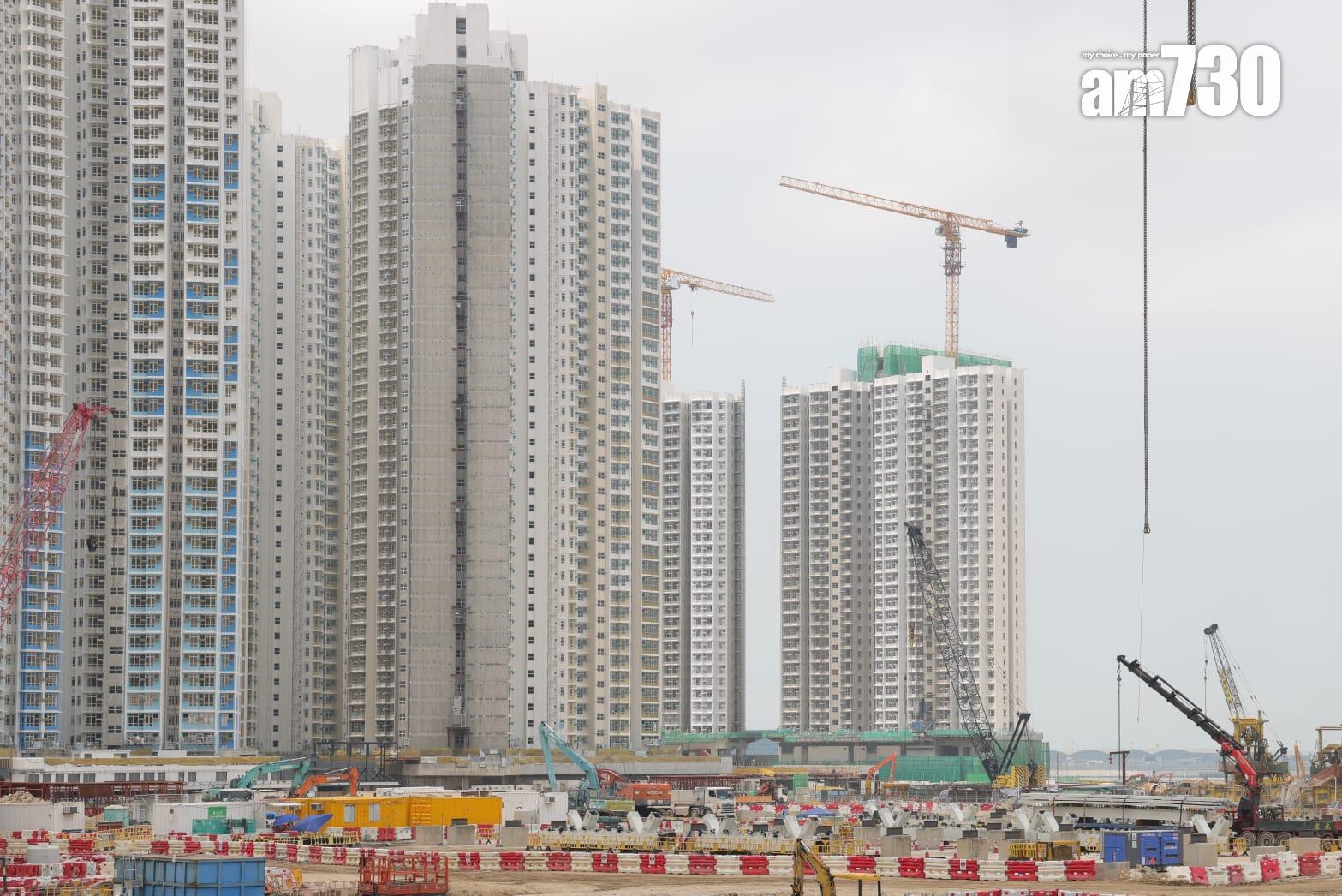 東涌東站的地基工程已完成,正開展車站月台等工程。(吳康琦攝)