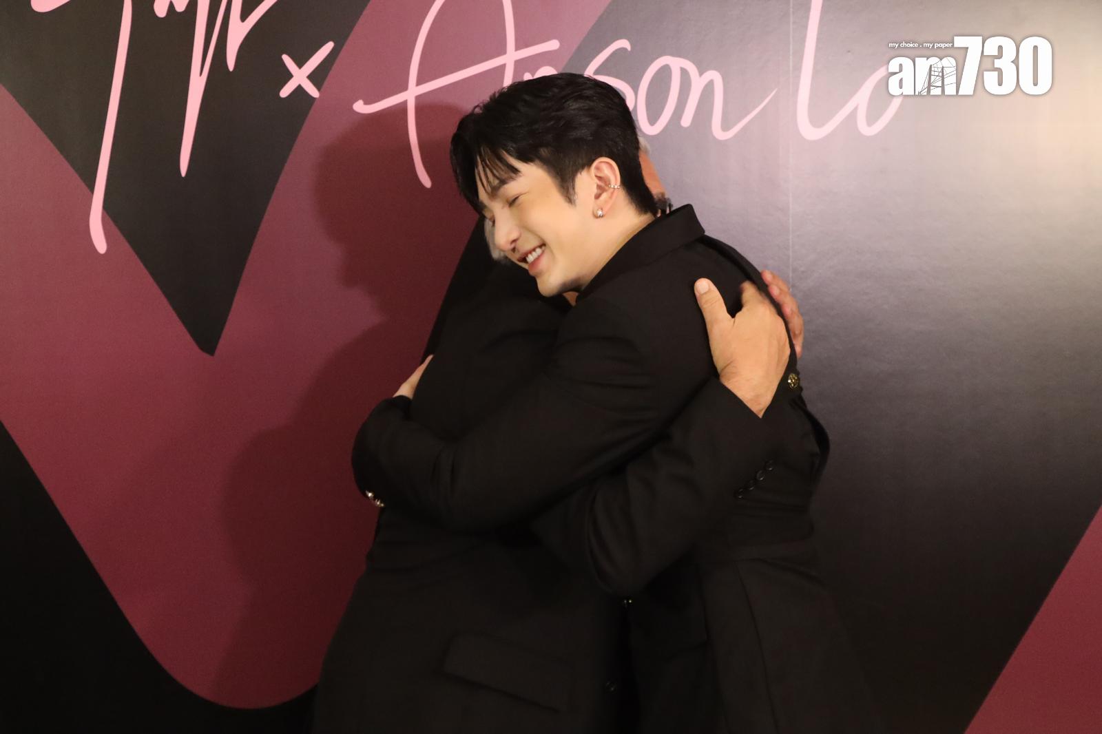 Anson Lo與Zanotti見面即攬攬。(娛樂組攝)