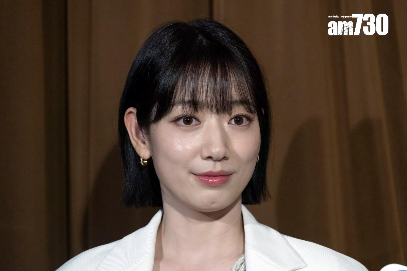 朴信惠來港用廣東話打招呼。(蘇文傑攝)