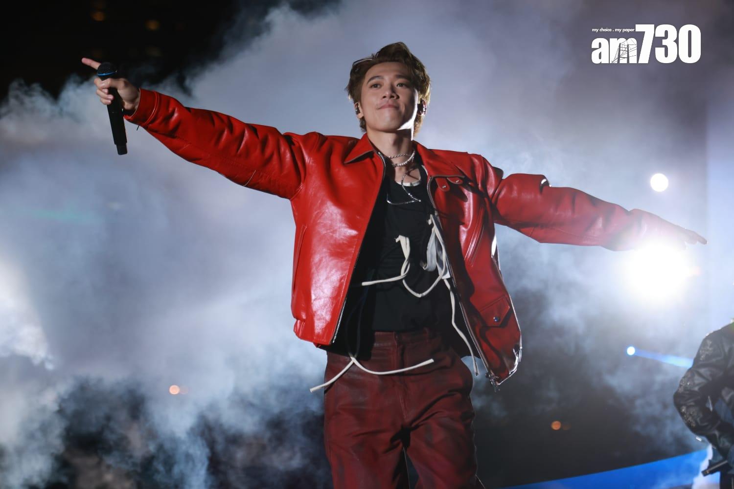 邱士縉Stanley化身band仔rock爆舞台。(羅錦鴻攝)