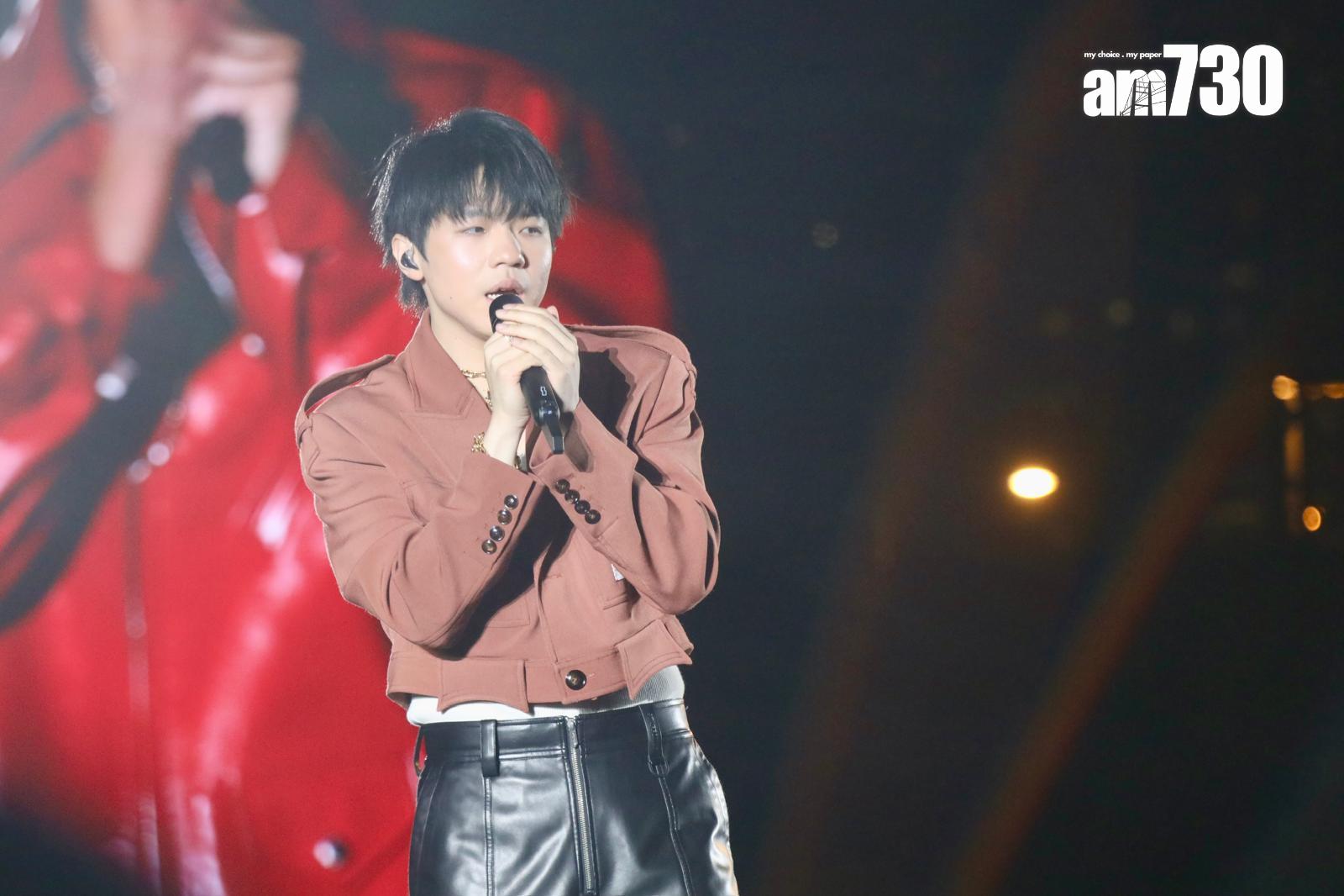 陳卓賢唱得非常投入。(娛樂組攝)