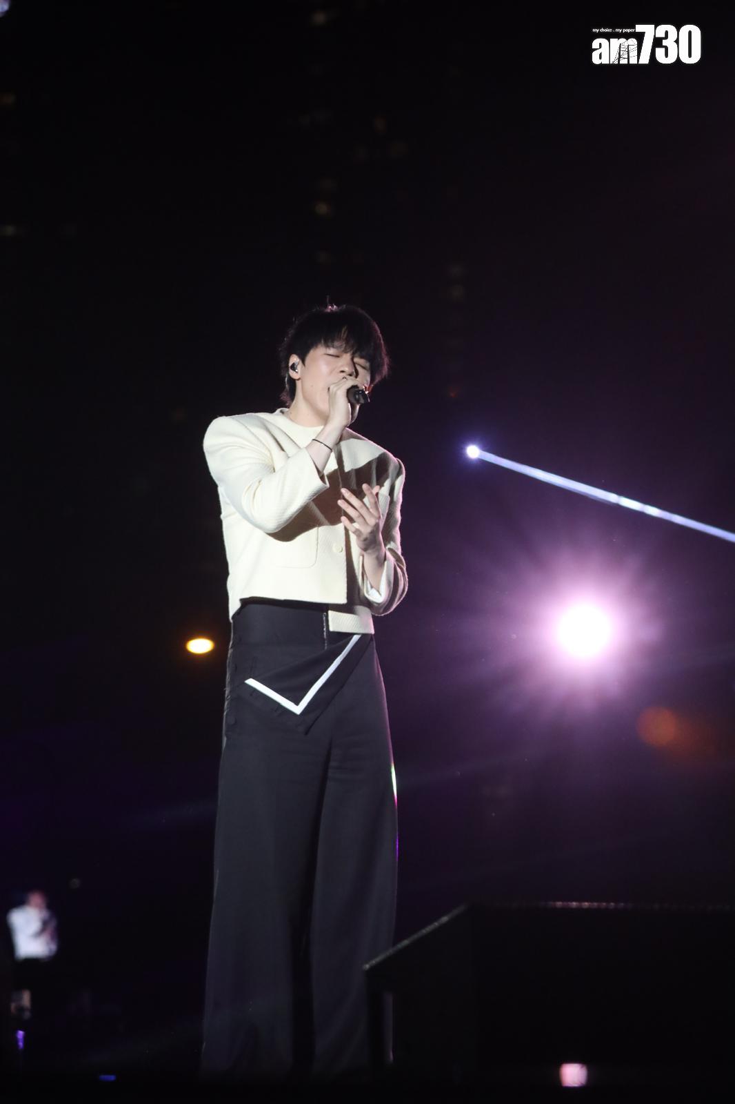 Ian在以白馬王子look登場。(娛樂組攝)