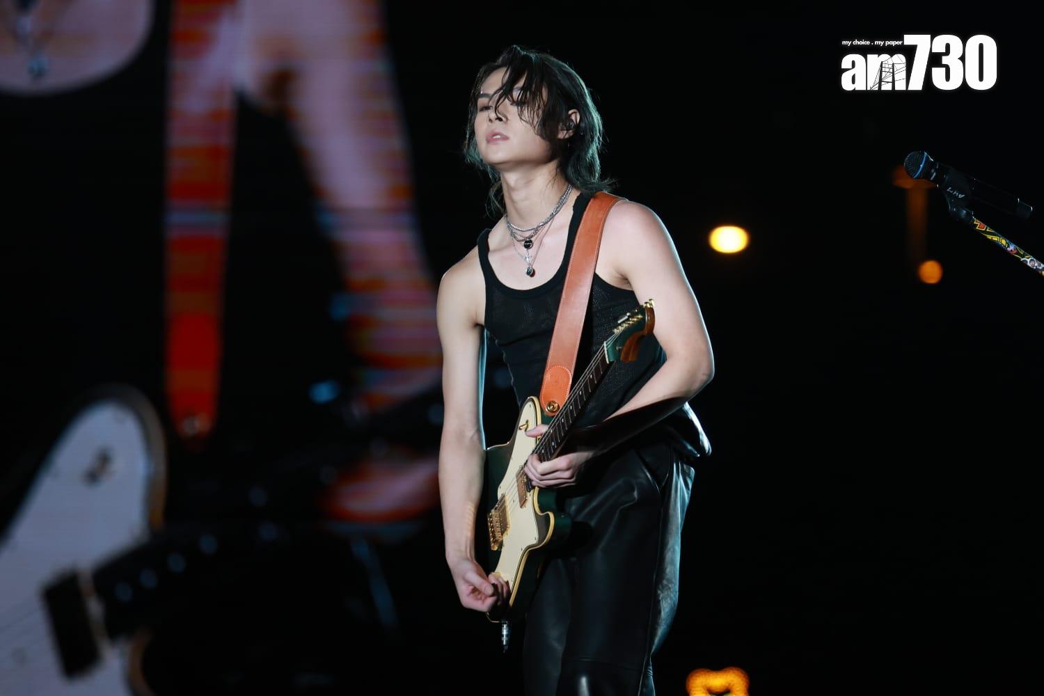 邱傲然Tiger在《Wild and Gentle Live 2025》演唱會solo環節,負責Wild部分。(羅錦鴻攝)