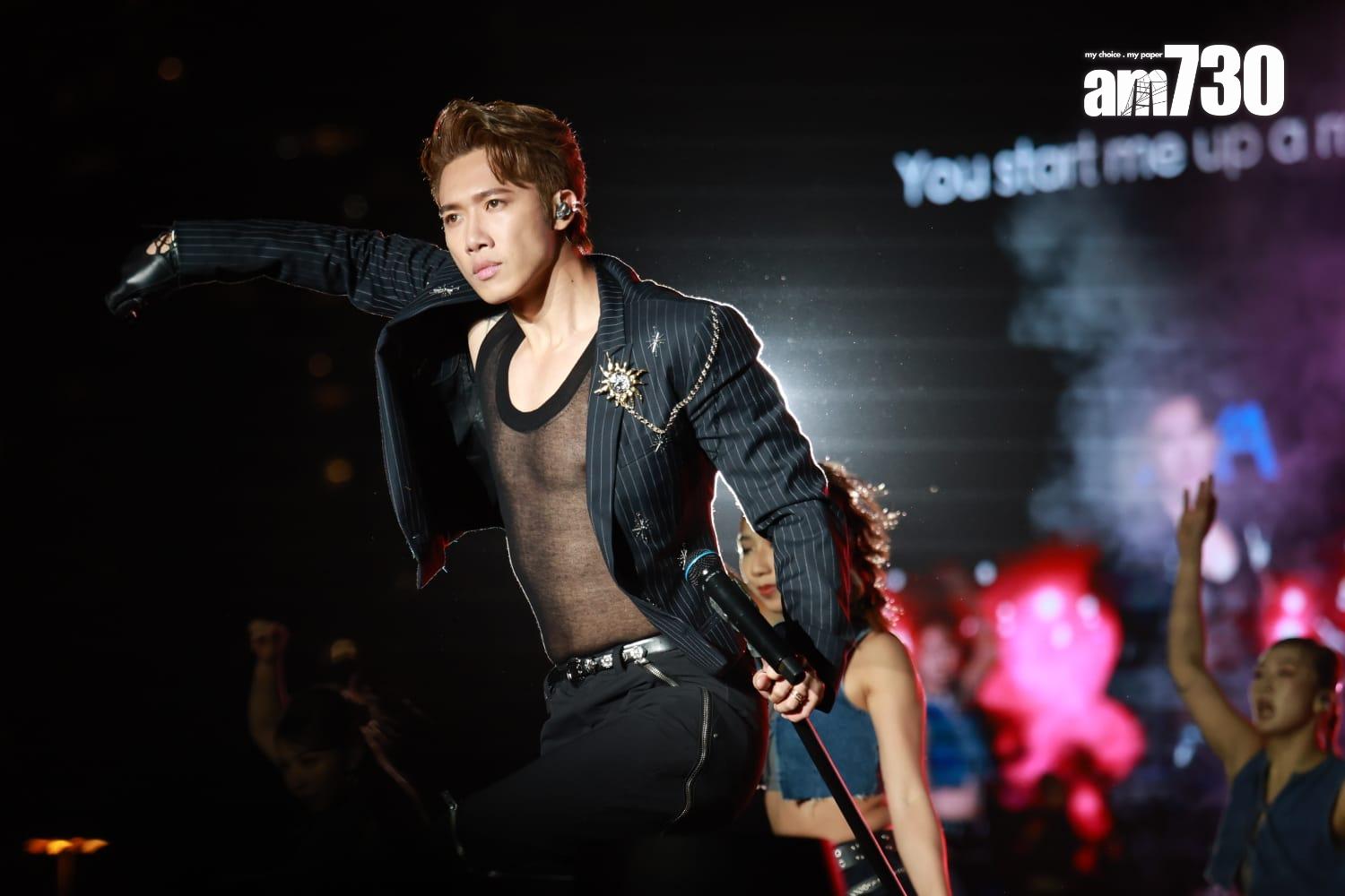 邱士縉Stanley坦言不自覺地走了性感台風,但認為也配合歌曲需要。(羅錦鴻攝)