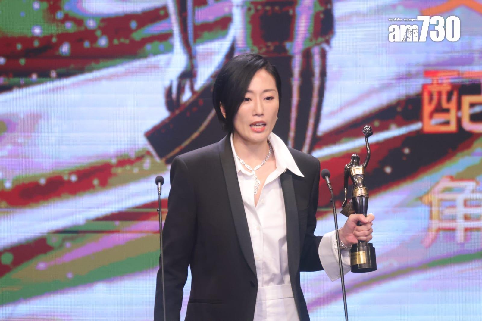 谷祖琳憑《爸爸》奪「最佳女配角」。(吳康琦攝)