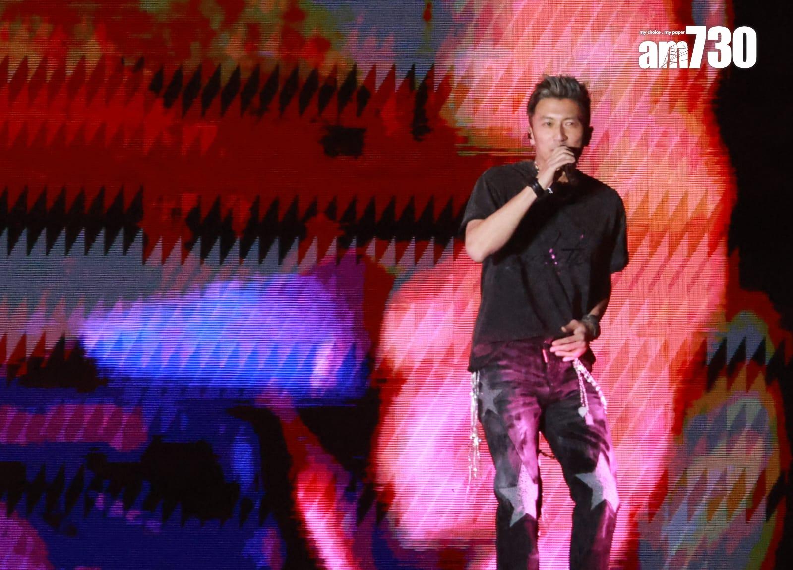 謝霆鋒相隔25年再開個唱,演繹多支經典金曲。 (羅錦鴻攝)