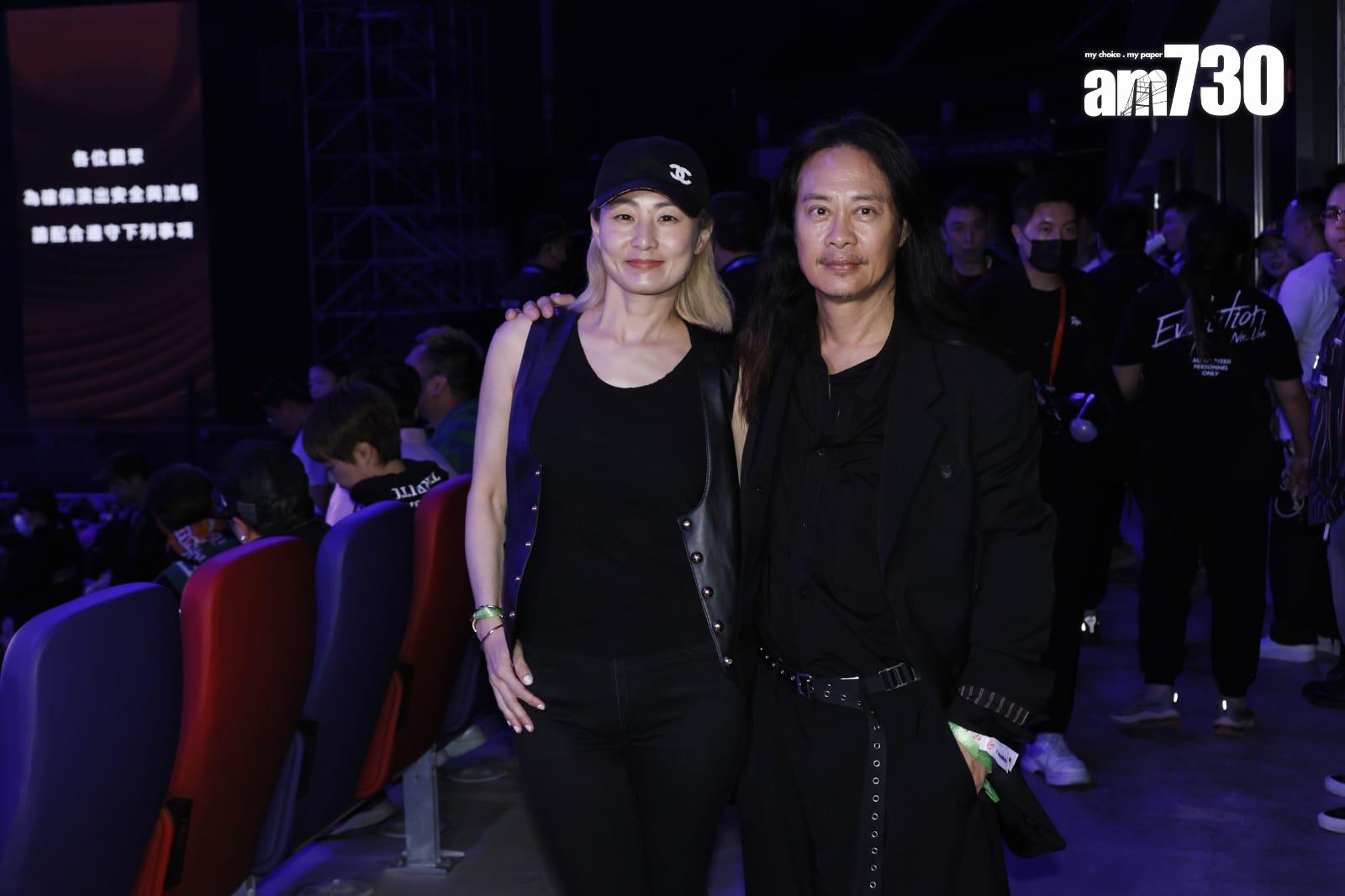 蔡一智與太太周雪芳 (娛樂組攝)