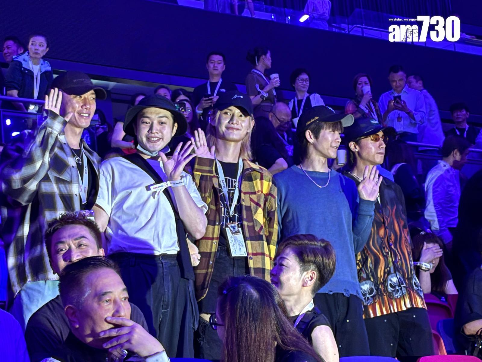 MIRROR成員邱士縉、柳應廷、李駿傑、王智德、江𤒹生。 (娛樂組攝)