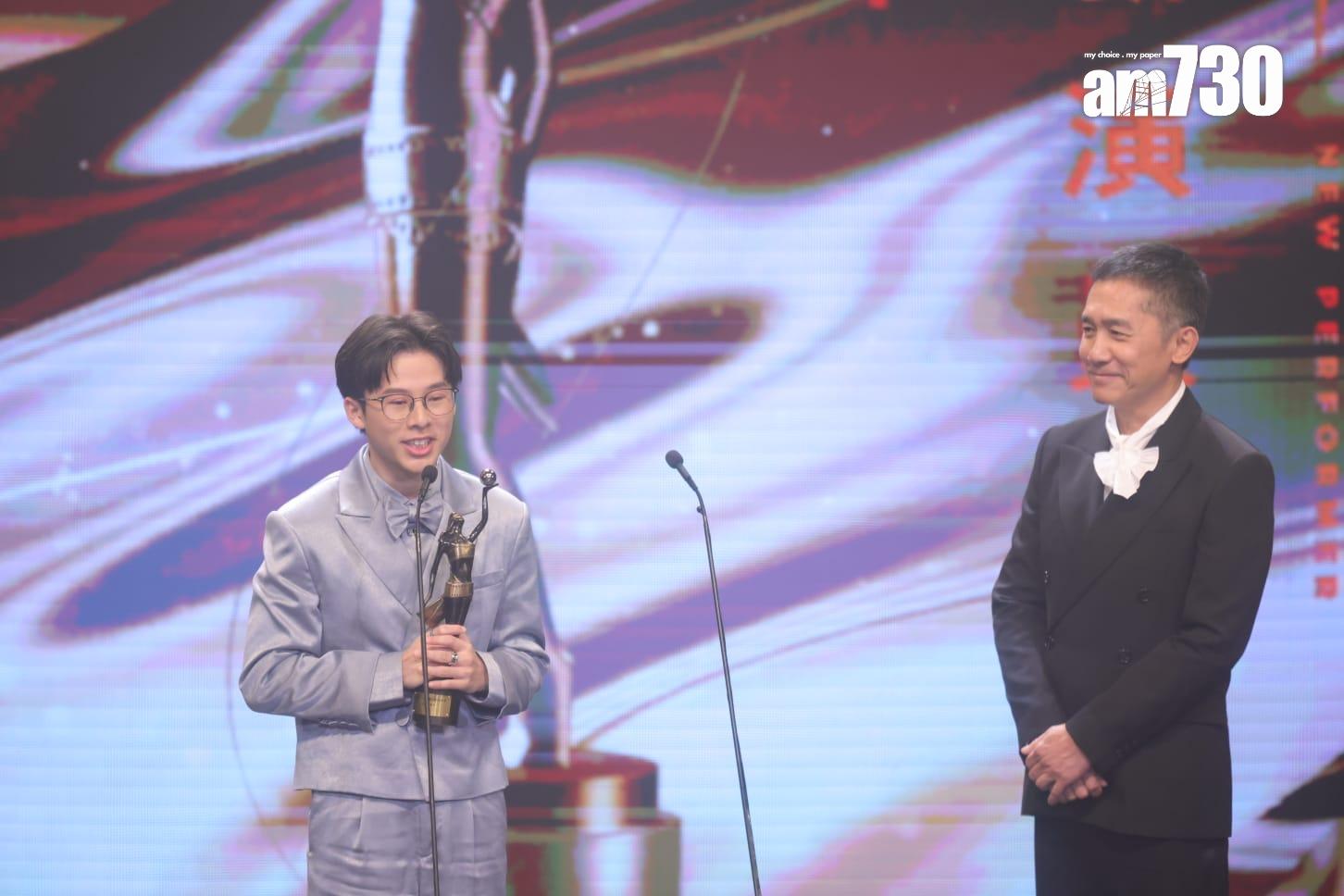 「最佳新演員」由《爸爸》的蘇文濤奪得。(吳康琦攝)