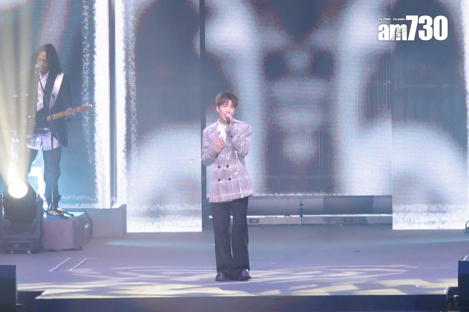 洪嘉豪獲「音樂第一歌曲獎(節奏籃調歌曲)」。(吳康琦攝)