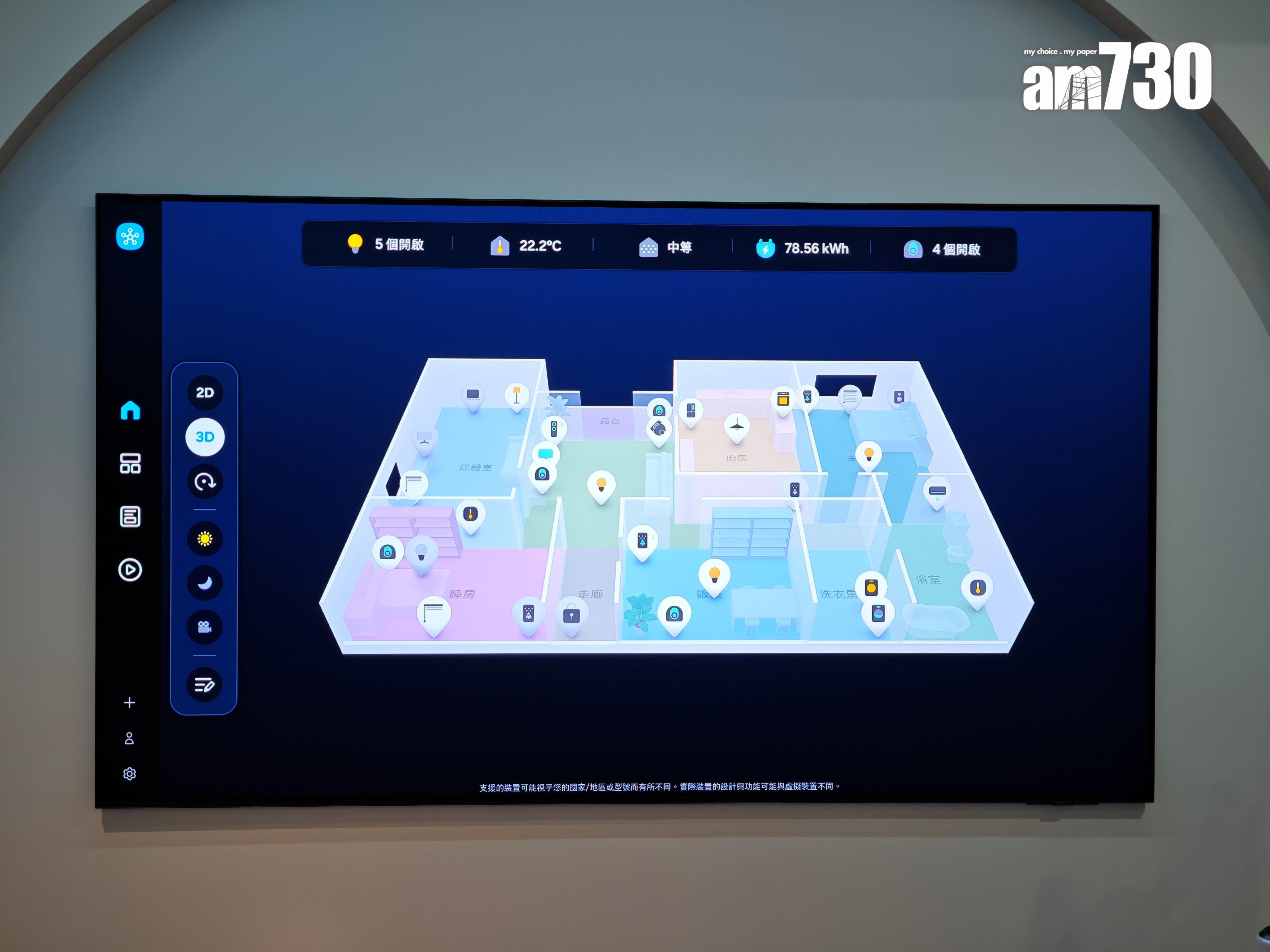 Samsung TV可與SmartThings生態圈整合,令智能家居更加實用。
