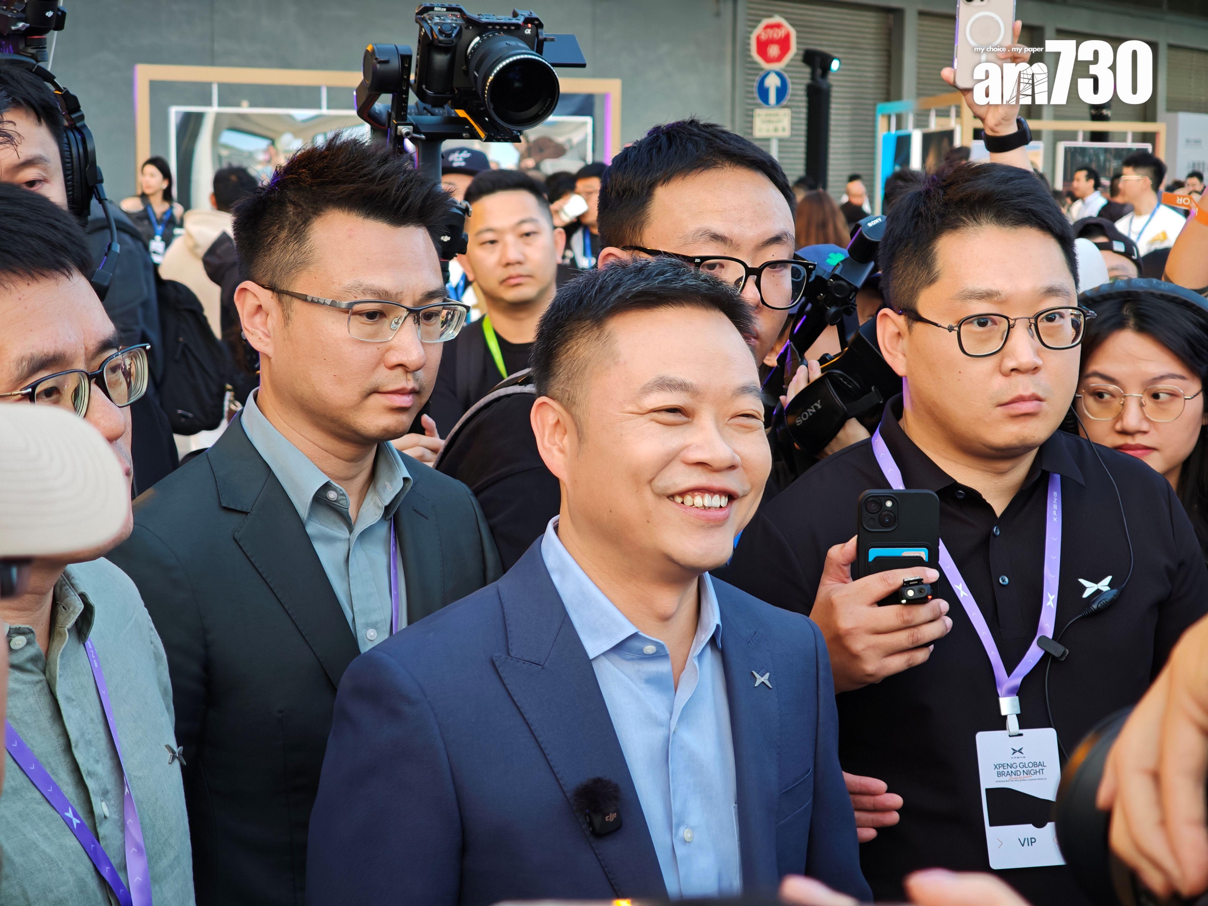 小鵬汽車聯合創始人、董事長、執行董事兼首席執行官何小鵬親自到場。