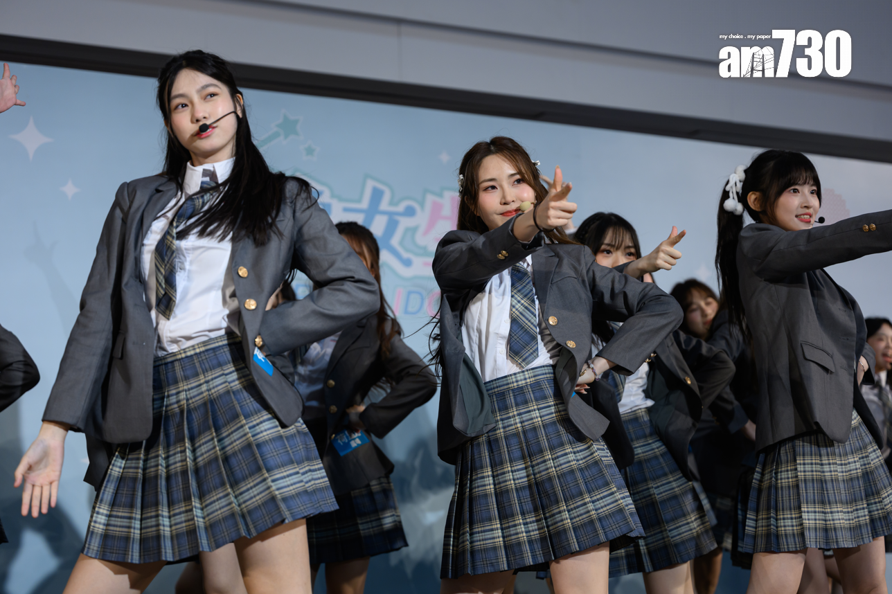 「Idol Girls 偶像女生」今日現身活動。 (娛樂組攝)