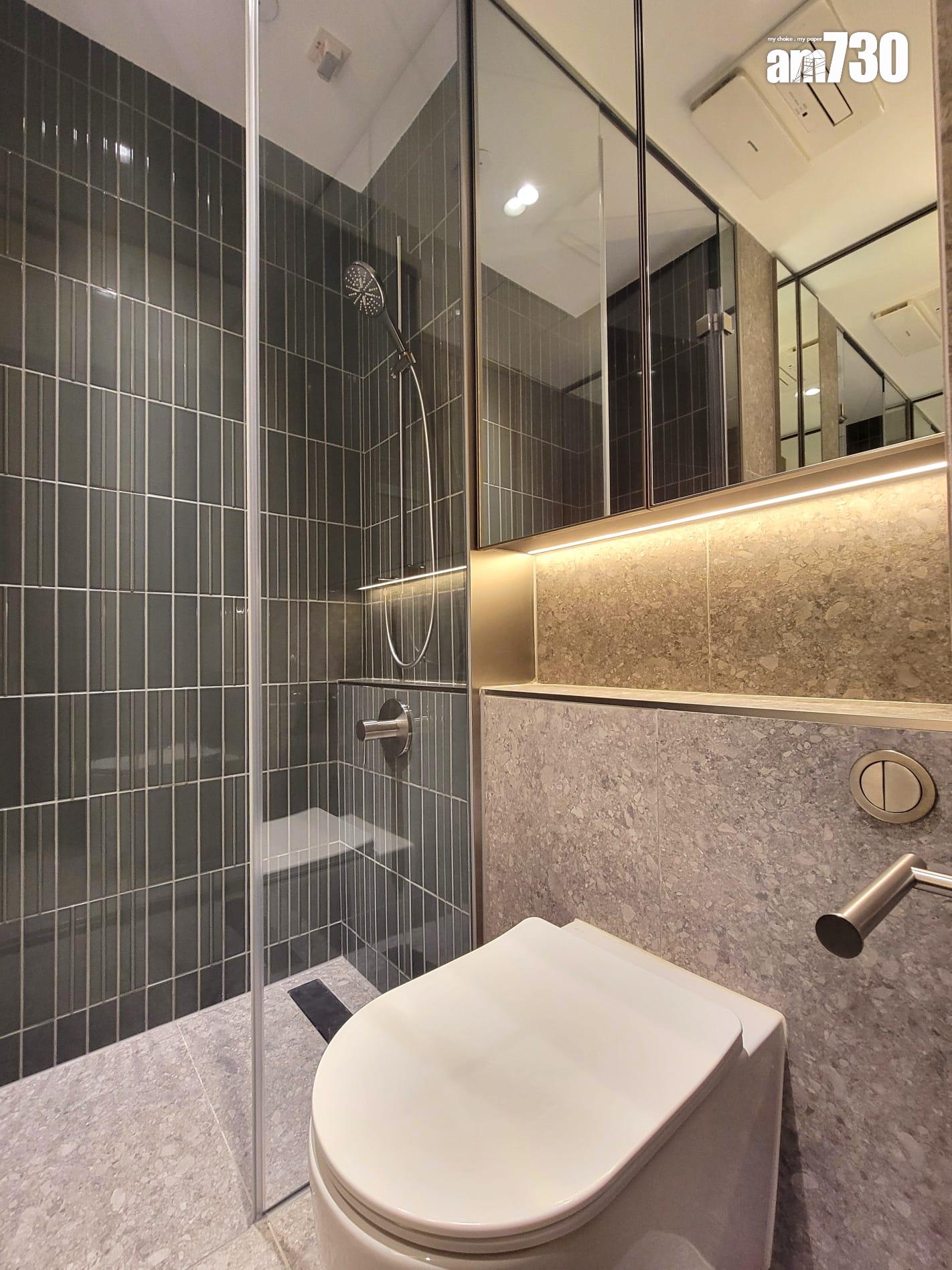 UNI Residence示範單位|394呎兩房戶 主人房設轉角玻璃窗增採光(多圖有片)|大圍新盤