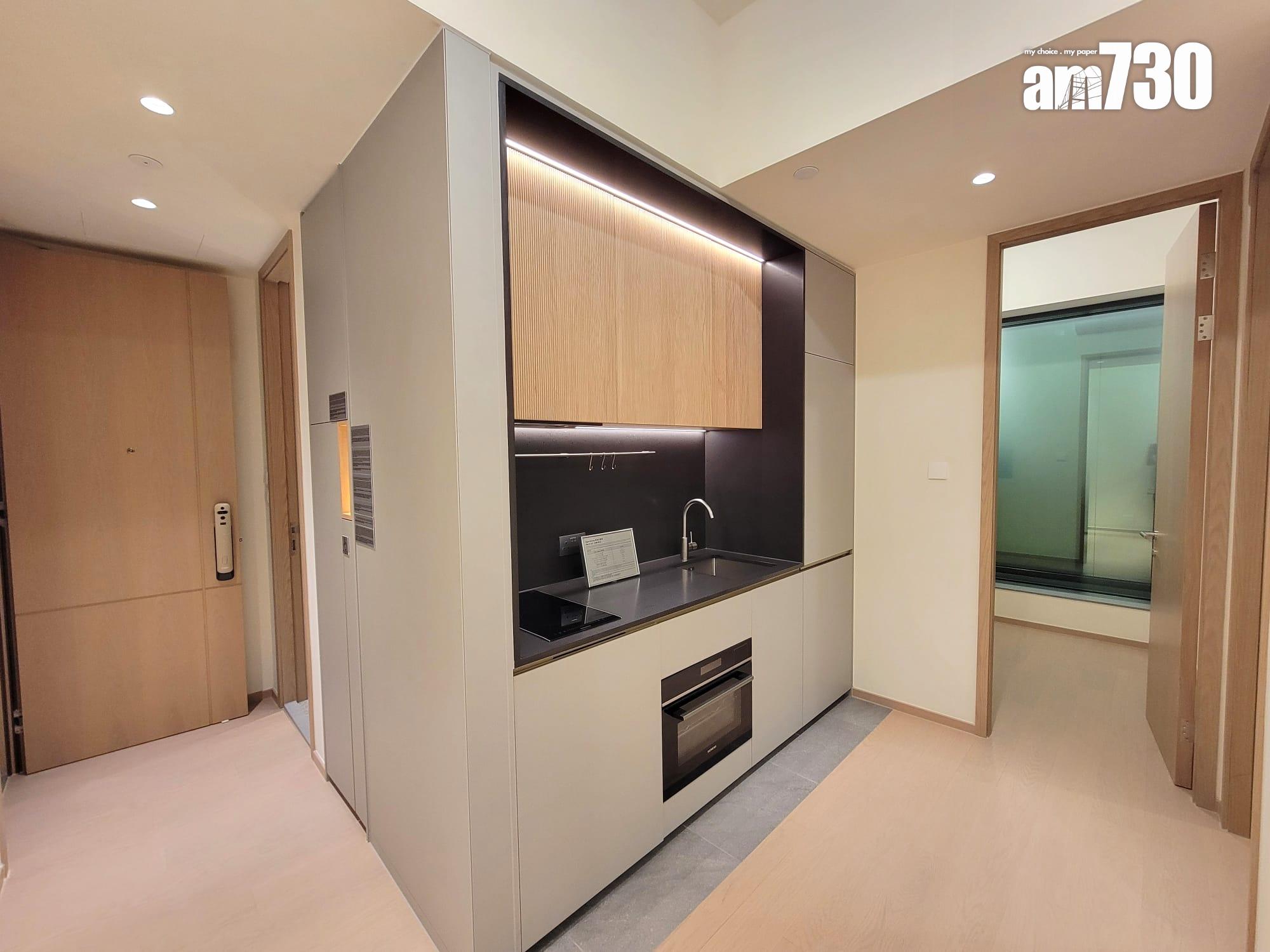 UNI Residence示範單位|394呎兩房戶 主人房設轉角玻璃窗增採光(多圖有片)|大圍新盤