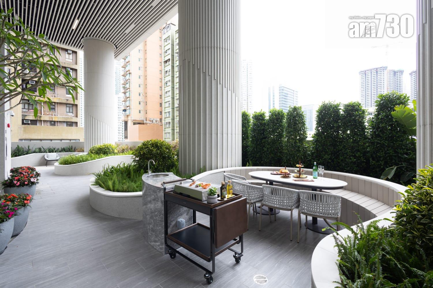 連方II住客會所採半開放式設計 備區內罕有室外游泳池(多圖有片)|長沙灣新盤